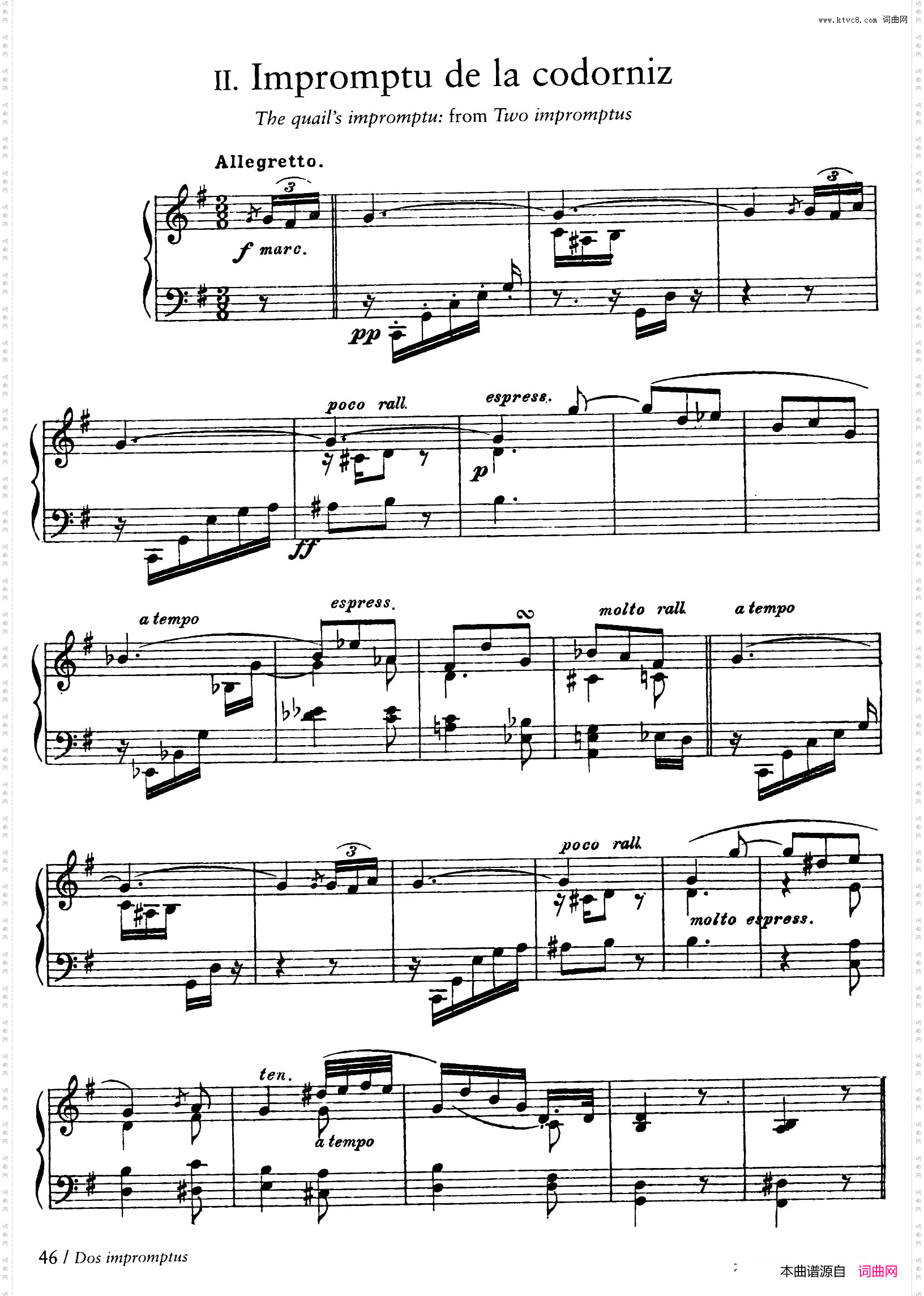 ImpromptuDeLaCodorniz少女即兴曲_Impromptu De La Codorniz少女即兴曲