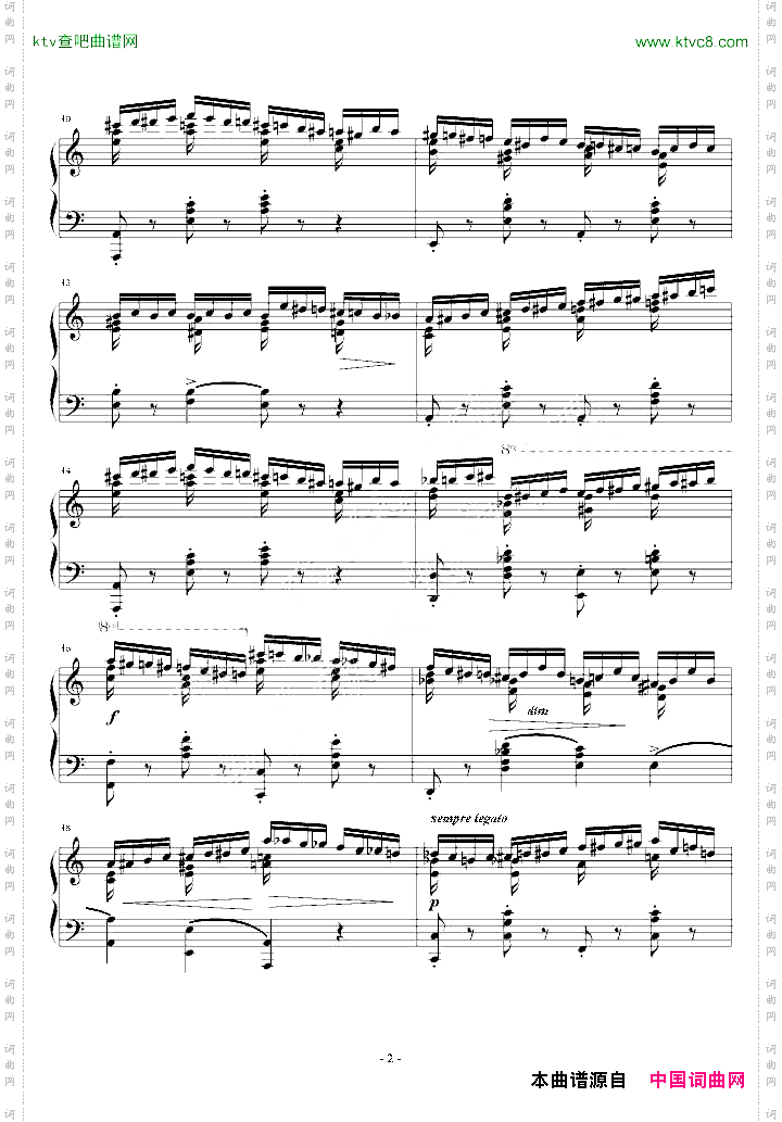 肖邦练习曲-EtudeOP.10No.2