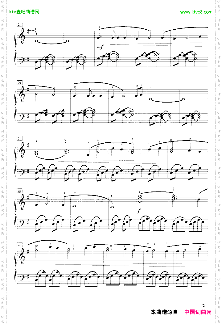 我心依旧-电影《泰坦尼克号》的主题曲简化版