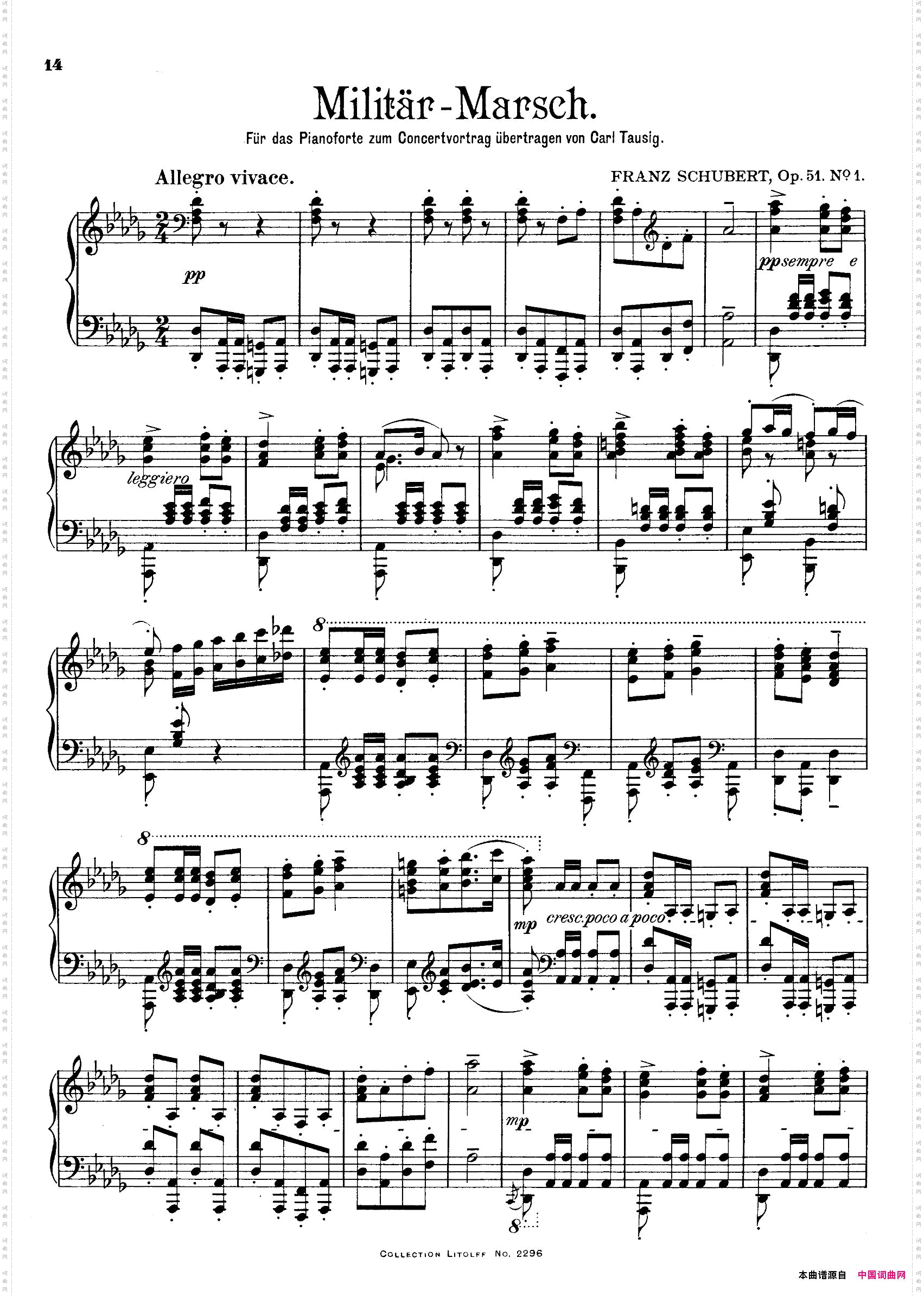 MilitaryMarchesOp.51No.1军队进行曲_Military Marches Op.51 No.1军队进行曲