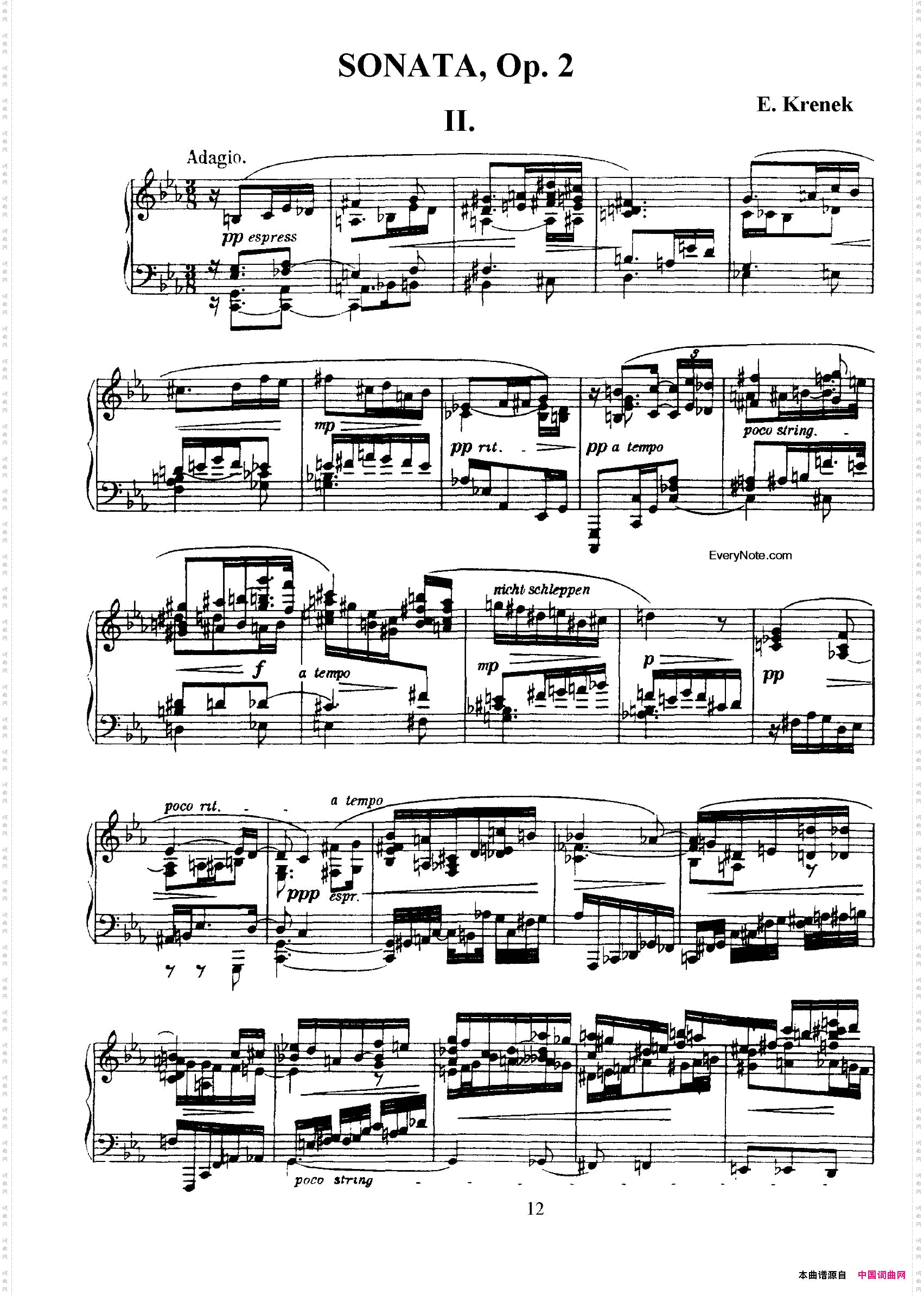 PianoSonatainE-flatMajorOp.2降E大调第一钢琴奏鸣曲·第二乐章_Piano Sonata in E-flat Major Op.2降E大调第一钢琴奏鸣曲·第二乐章