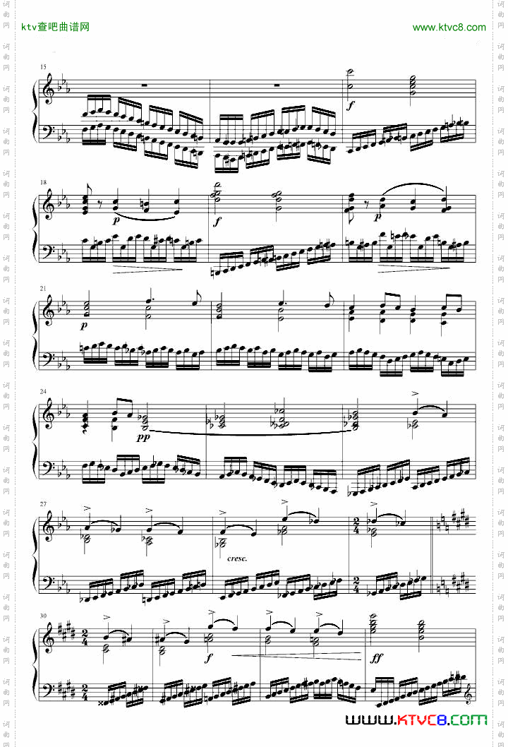 李斯特练习曲Op.6,No.8