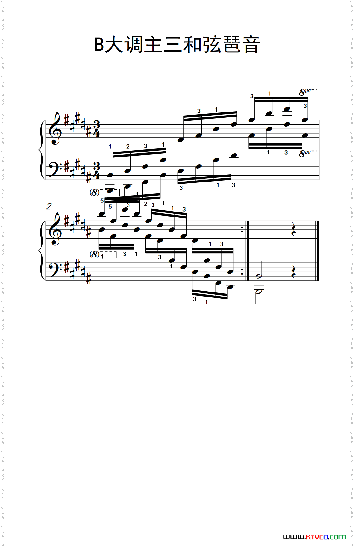 第七集15.B大调主三和弦琶音中央音乐学院钢琴业余考级教程7-9级_第七集15.B大调主三和弦琶音中央音乐学院 钢琴业余考级教程 7-9级