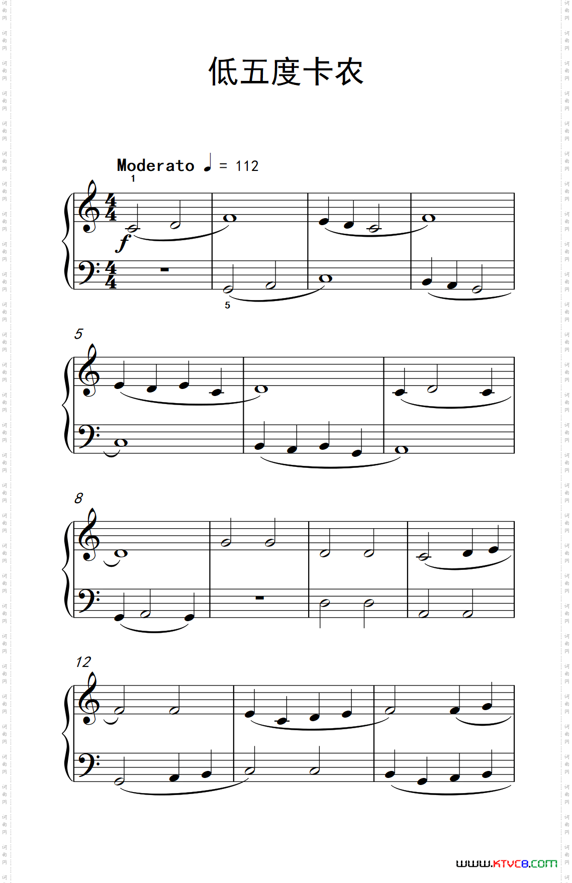 低五度卡农巴托克小宇宙钢琴教程1_低五度卡农巴托克 小宇宙 钢琴教程 1
