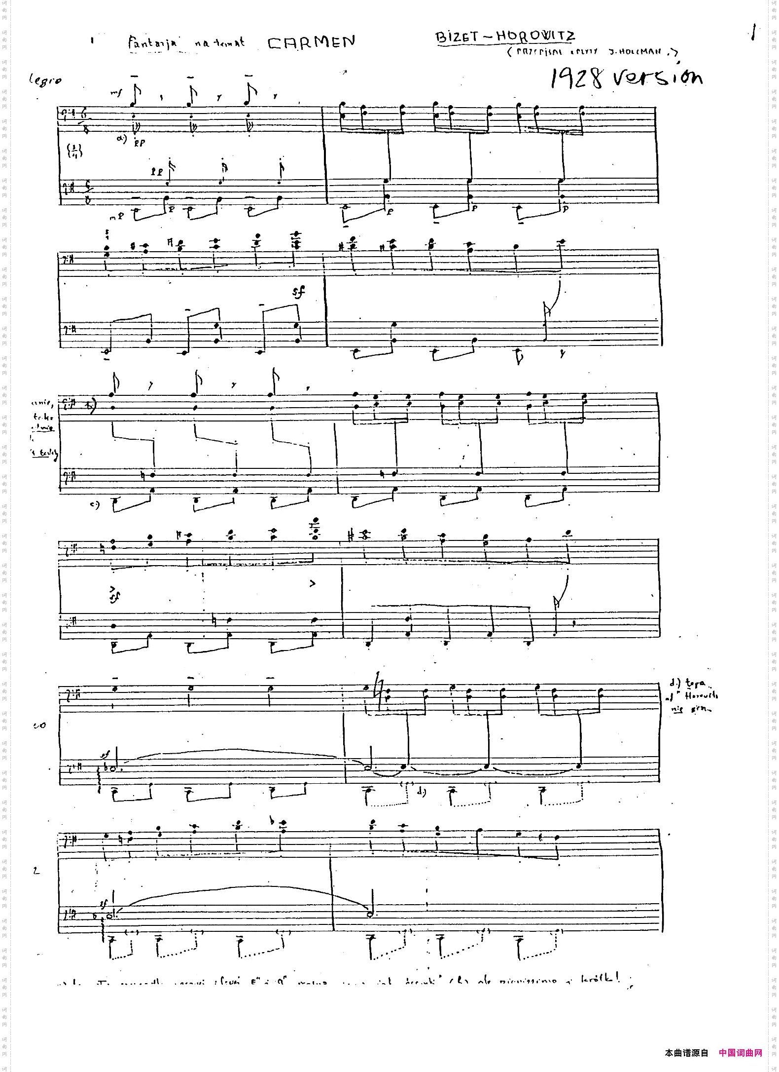 CarmenVariations12Pieces12首卡门主题变奏曲·1_Carmen Variations 12 Pieces12首卡门主题变奏曲·1