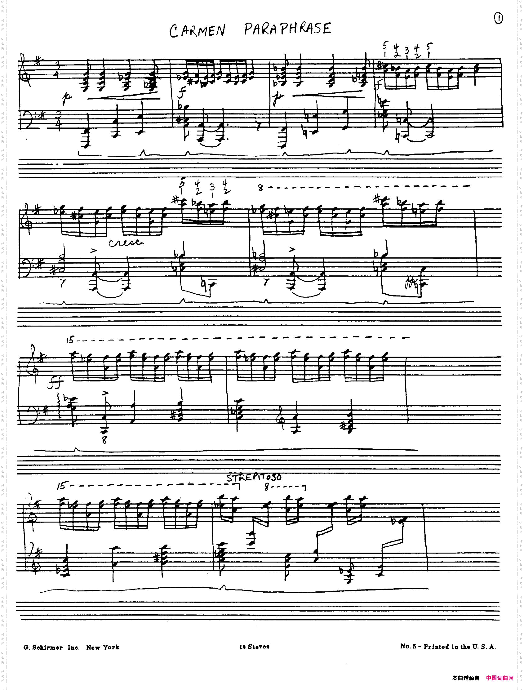 CarmenVariations12Pieces12首卡门主题变奏曲·12_Carmen Variations 12 Pieces12首卡门主题变奏曲·12