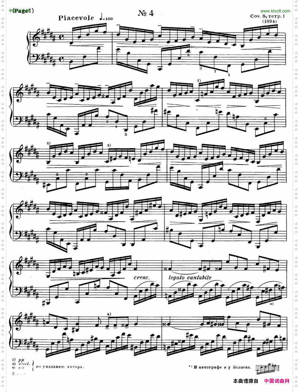 斯克里亚宾12首钢琴练习曲Op8No.4AlexanderScriabinEtudes_斯克里亚宾12首钢琴练习曲 Op8No.4 Alexander Scriabin Etudes