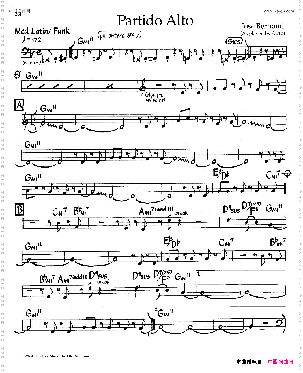 PartidoAlto_爵士钢琴曲