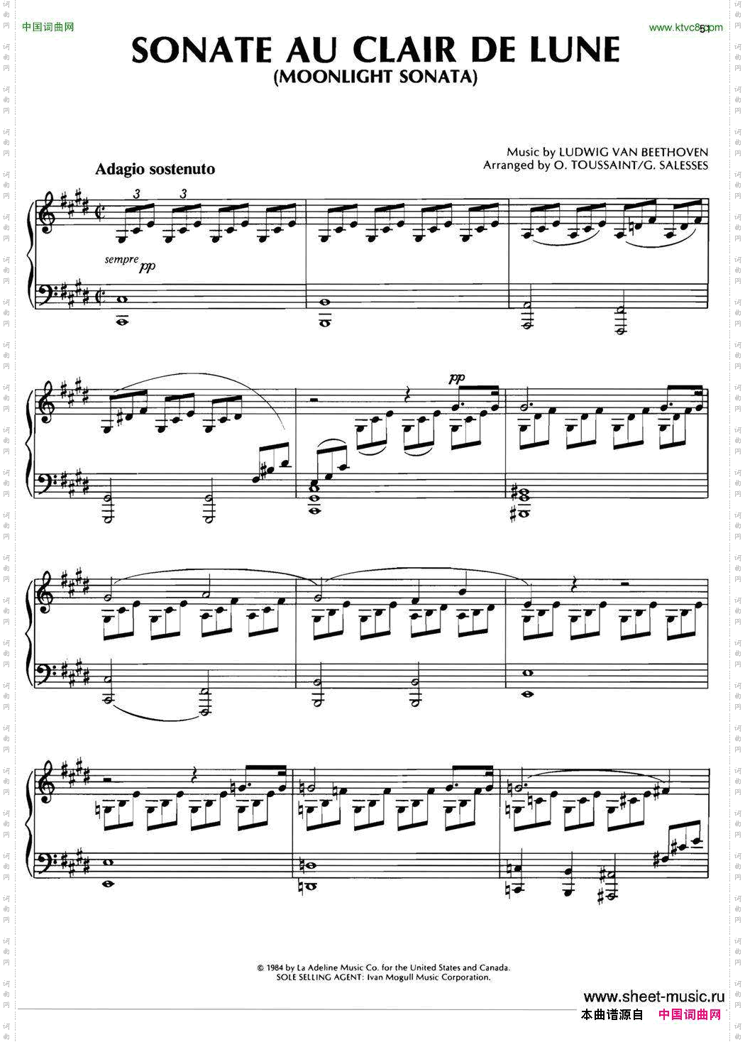 SONATEAUCLAIRDELUNEMOONLIGHTSONATA_SONATE AU CLAIR DE LUNEMOONLIGHT SONATA