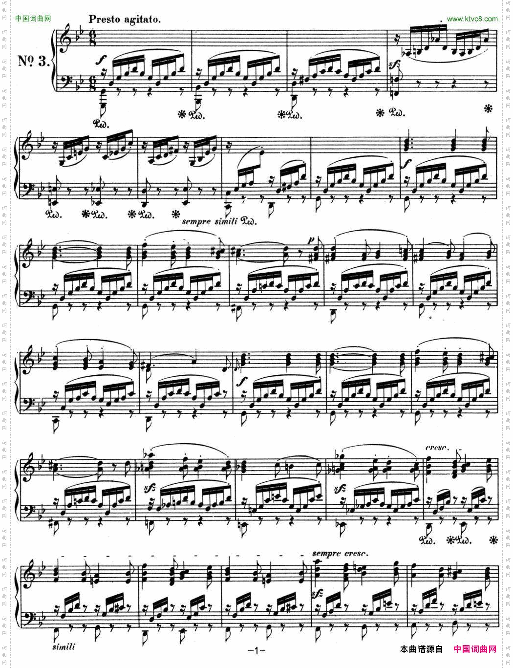 门德尔松无词歌Op.53NO.3