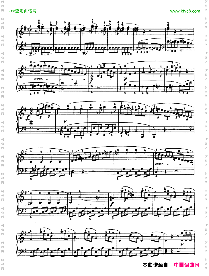 第二十钢琴奏鸣曲-Op.49No.2