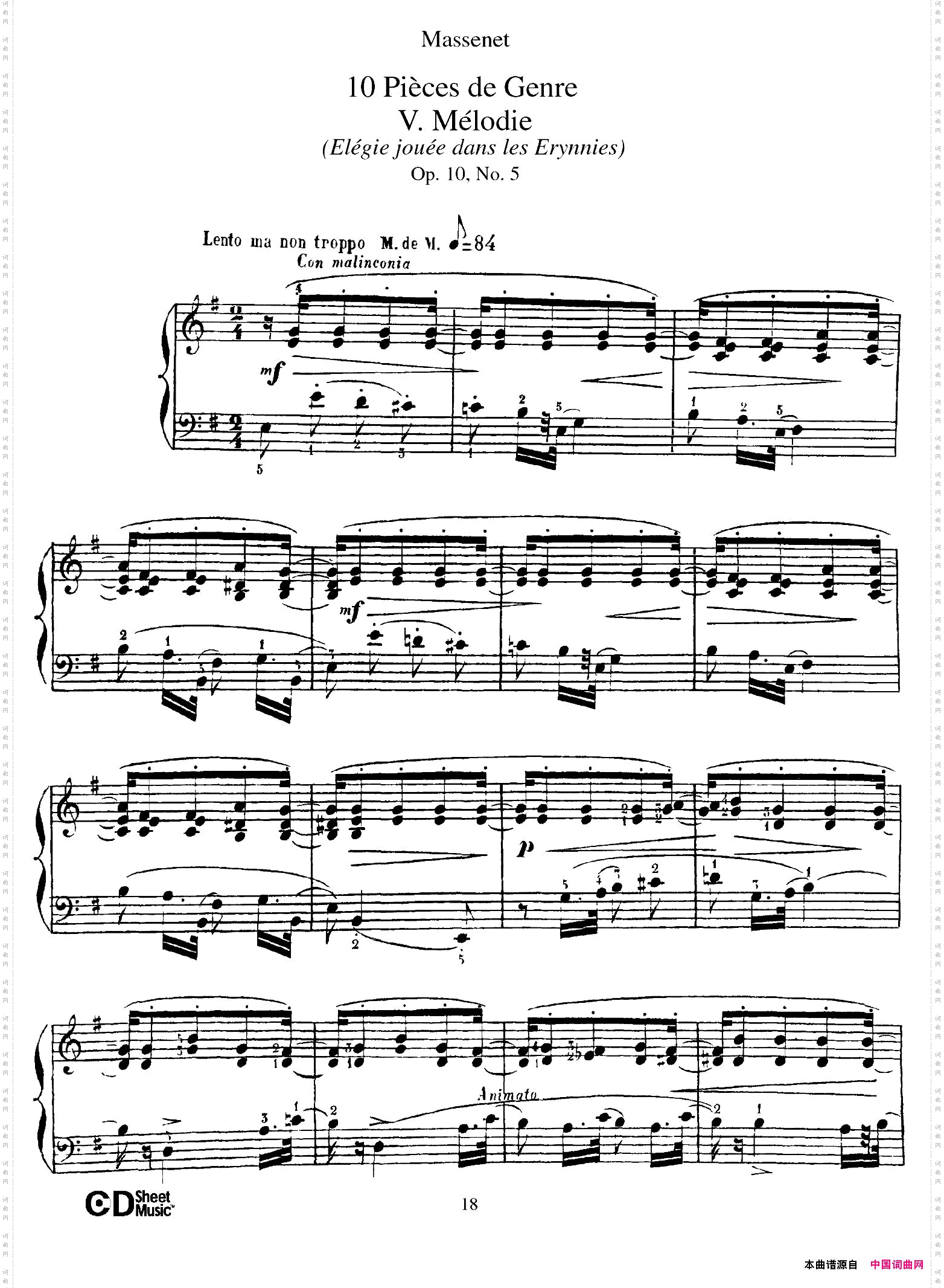 DixPiècesdeGenreOp.1010首个性小品·Ⅴ_Dix Pièces de Genre Op.1010首个性小品·Ⅴ