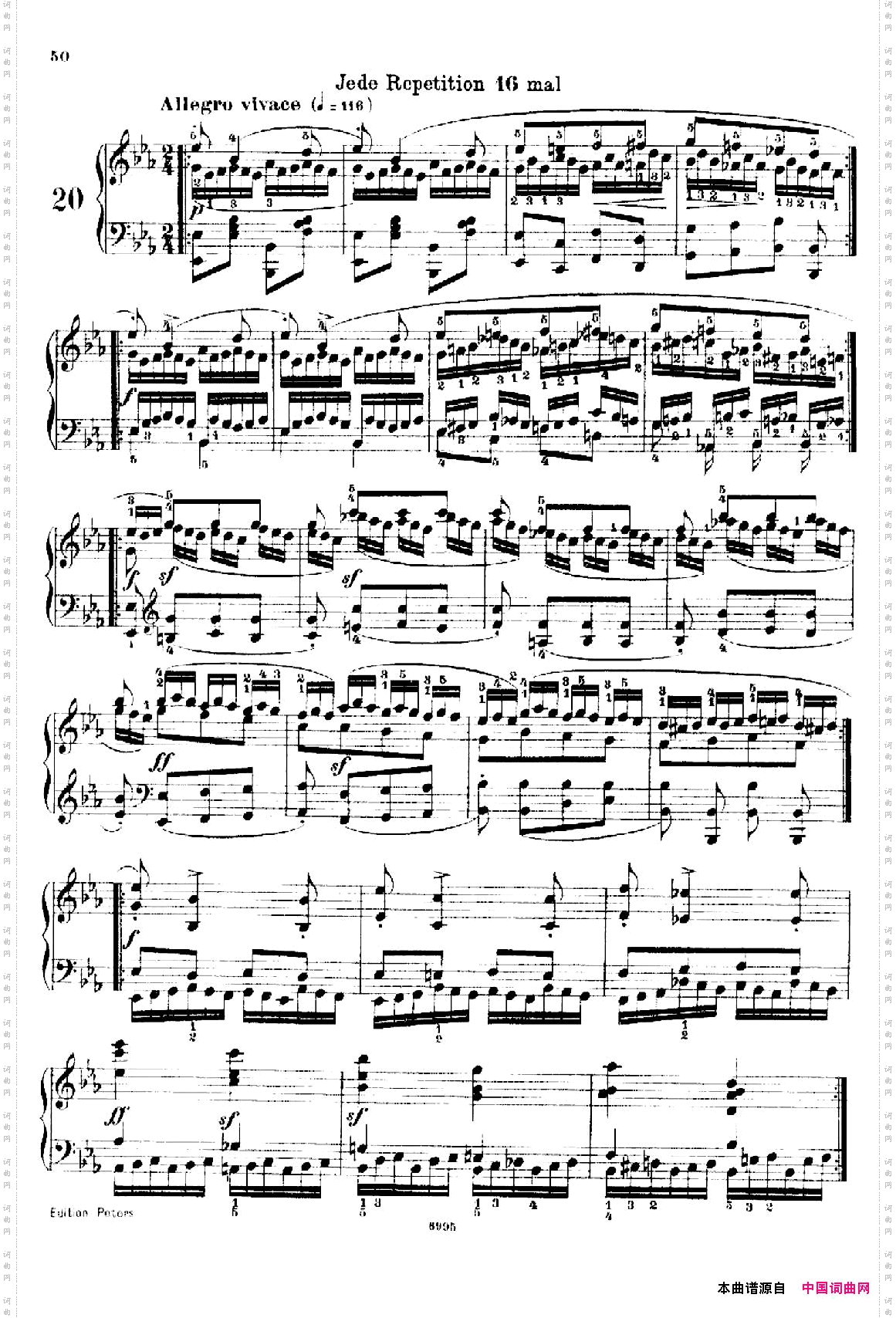SchooloftheVirtuosoOp.36560首钢琴高级练习曲·20_School of the Virtuoso Op.36560首钢琴高级练习曲·20