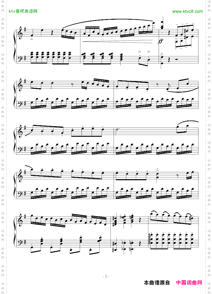 G大调小奏鸣曲第一乐章No.1
