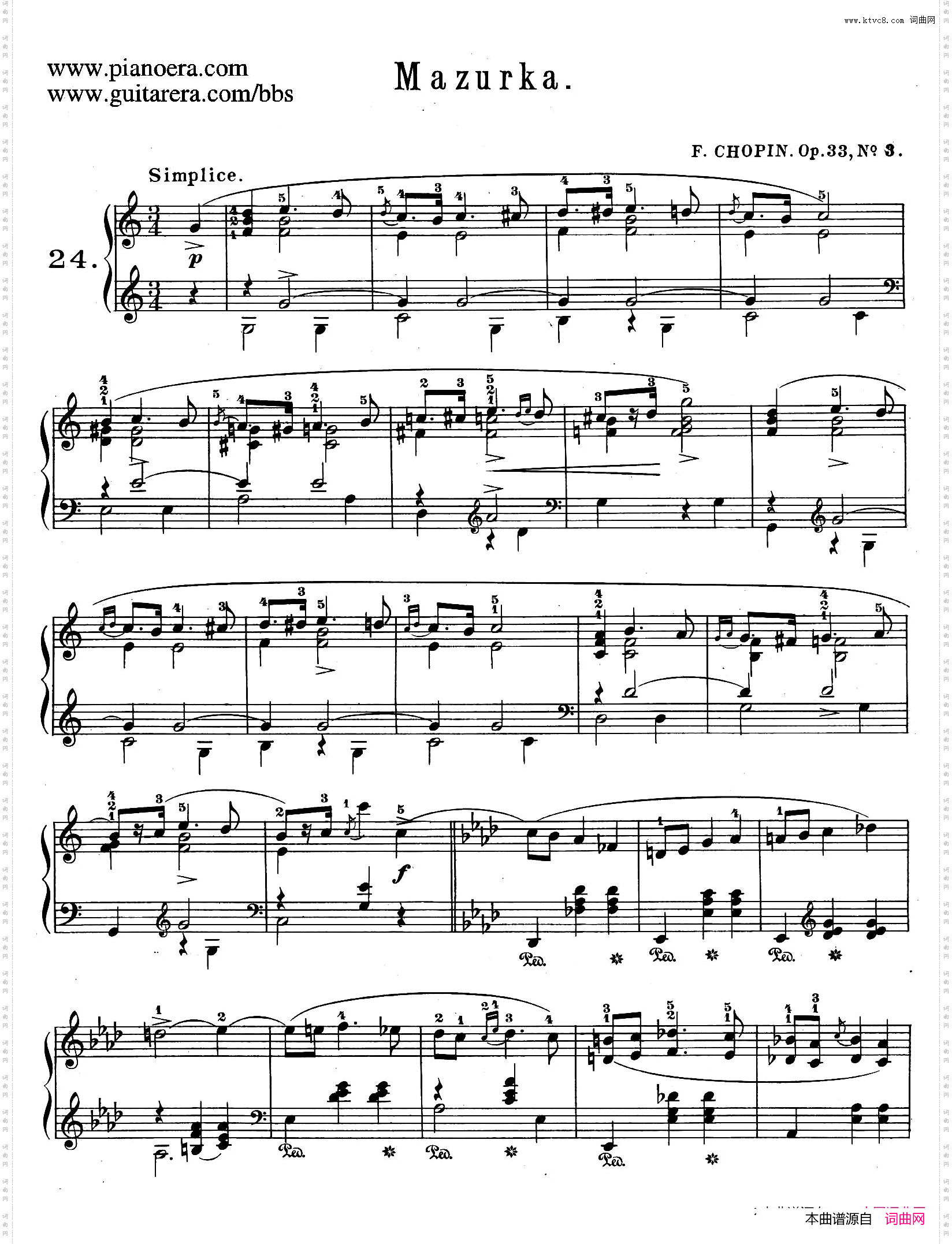 QuatreMazurkasOp.334首玛祖卡舞曲·3_Quatre Mazurkas Op.334首玛祖卡舞曲·3