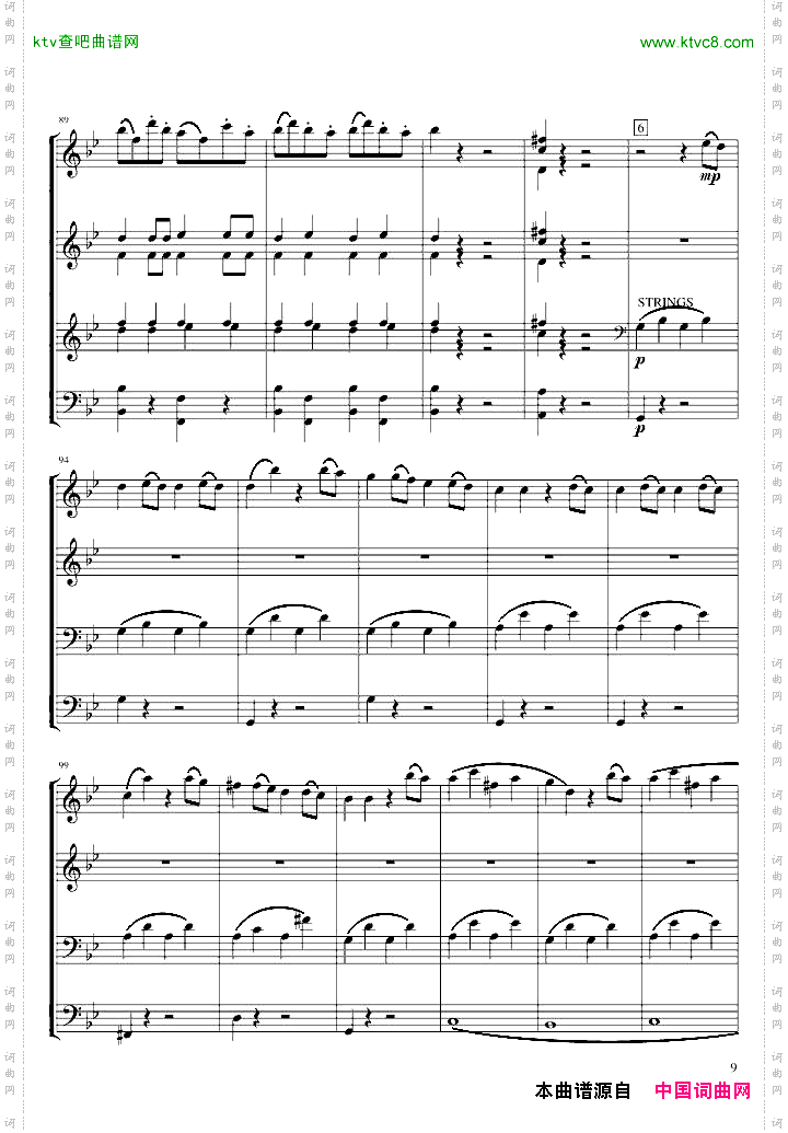 莫扎特g小调第40交响曲第一乐章电子琴总谱