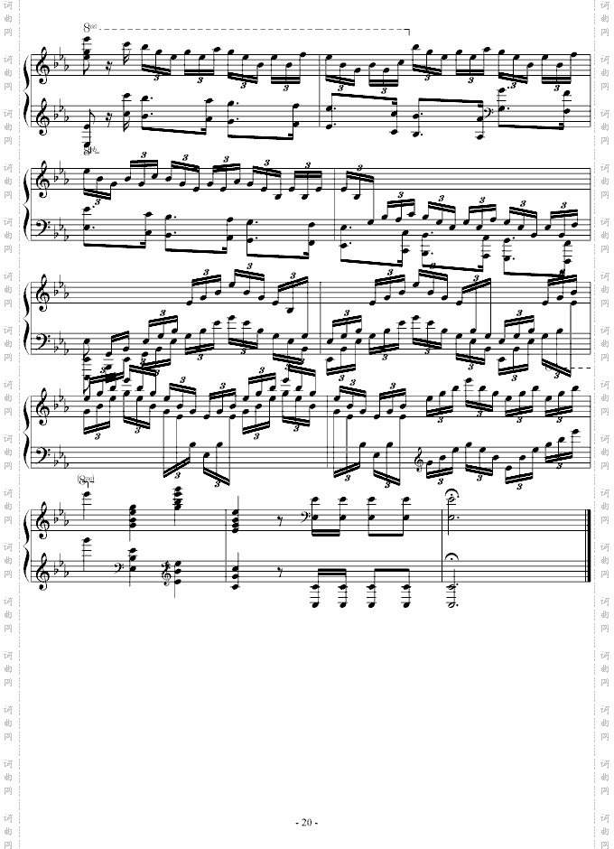 肖邦大波兰舞曲opus22