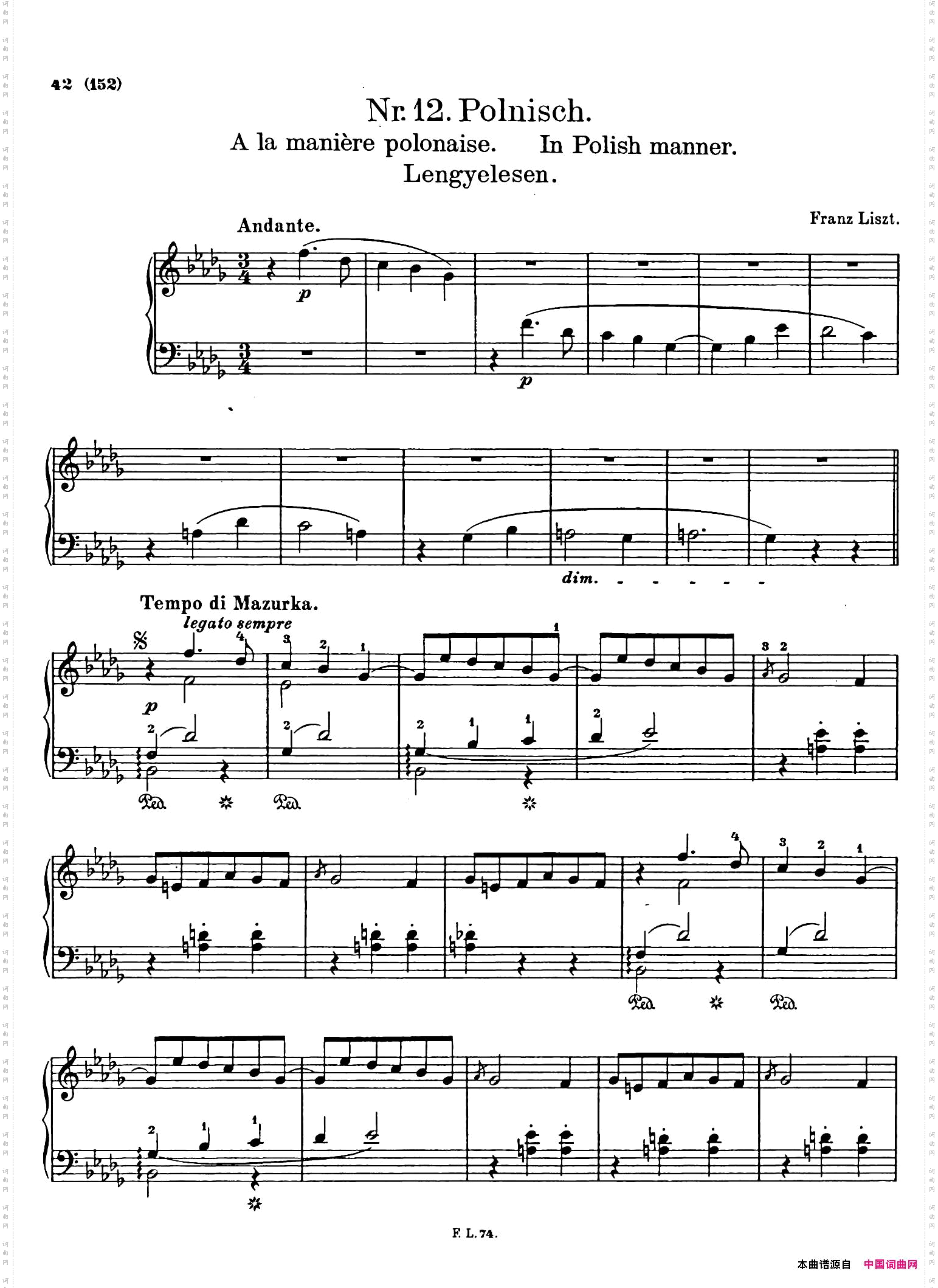 WeihnachtsbaumS.186圣诞树组曲·12_Weihnachtsbaum S.186圣诞树组曲·12