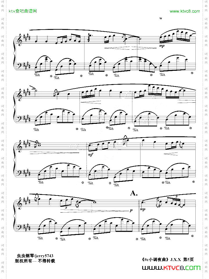 礼赞之#c小调夜曲J.X.1