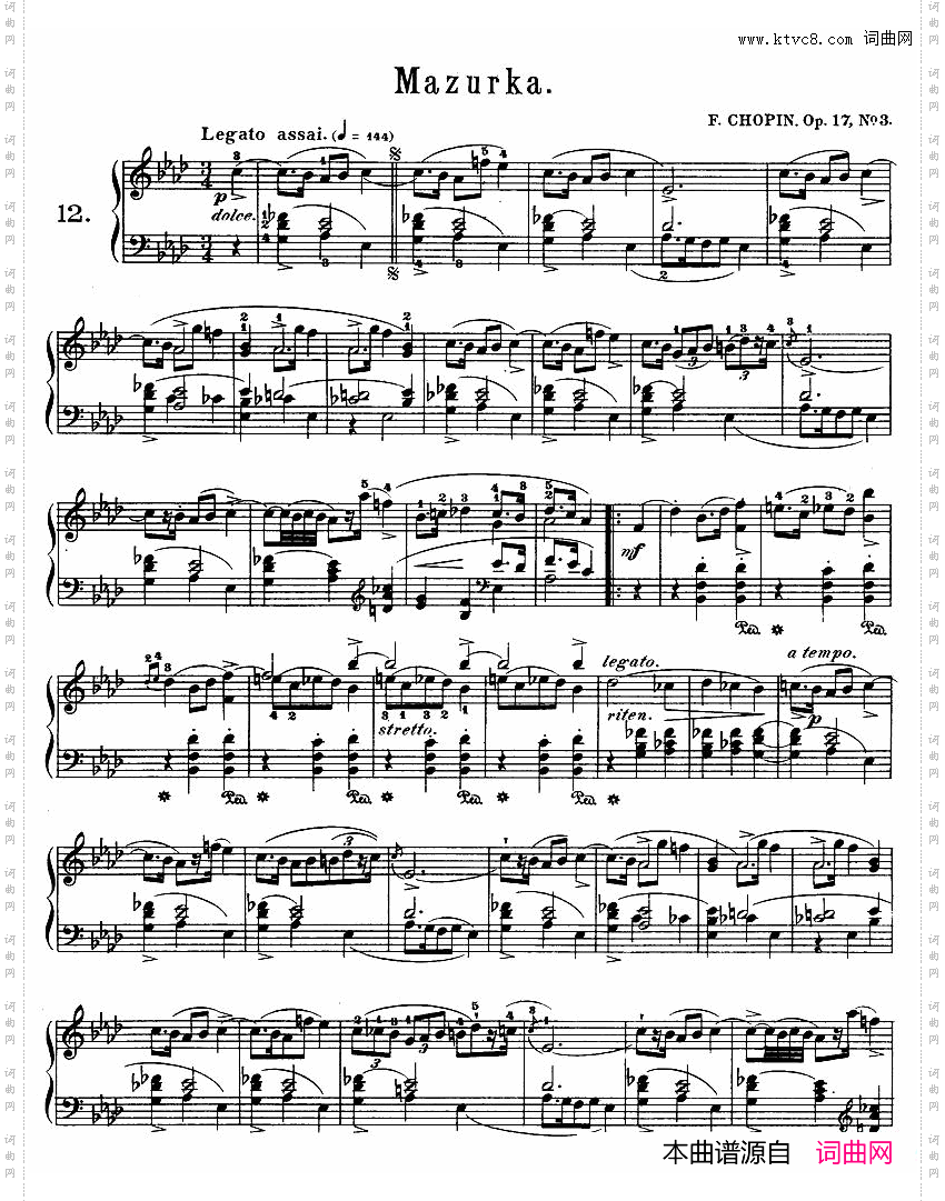 QuatreMazurkasOp.174首玛祖卡舞曲·3_Quatre Mazurkas Op.174首玛祖卡舞曲·3