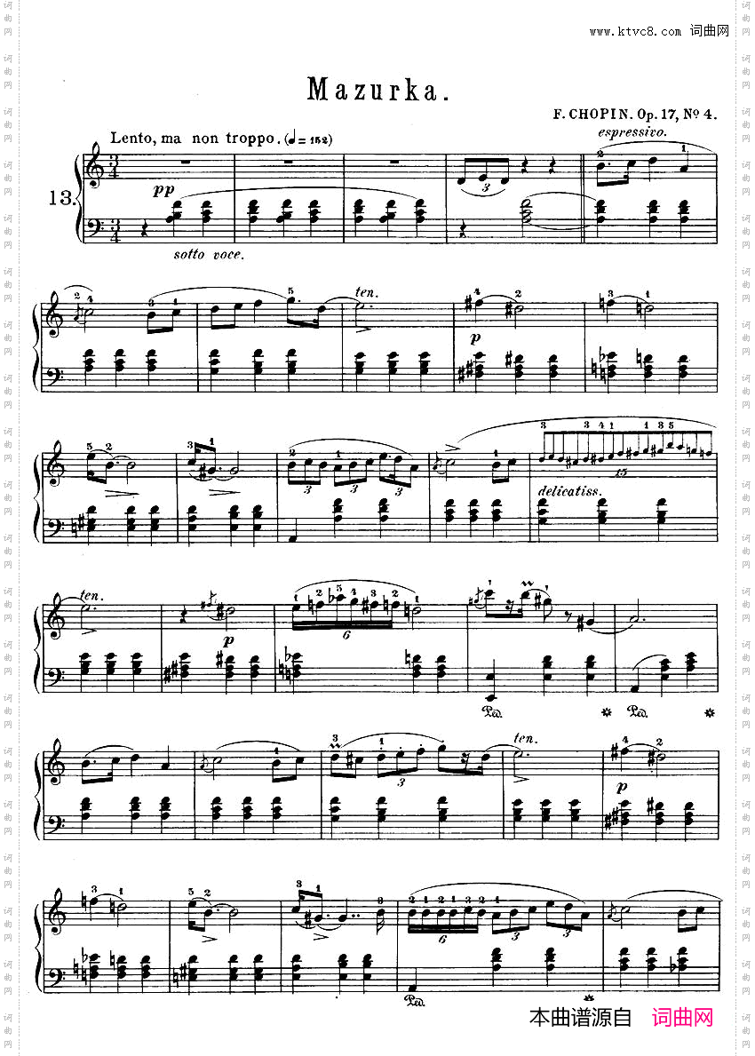 QuatreMazurkasOp.174首玛祖卡舞曲·4_Quatre Mazurkas Op.174首玛祖卡舞曲·4