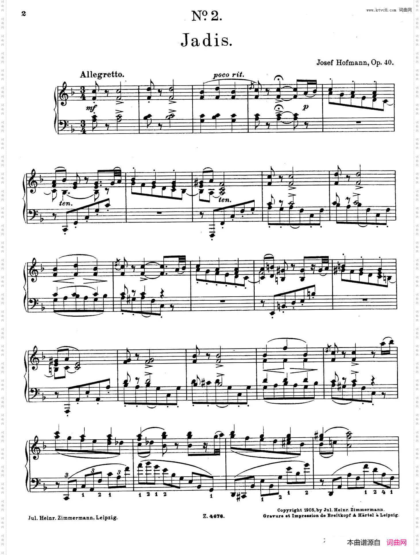 CharakterskizzenOp·40个性素描2·往事Jadis