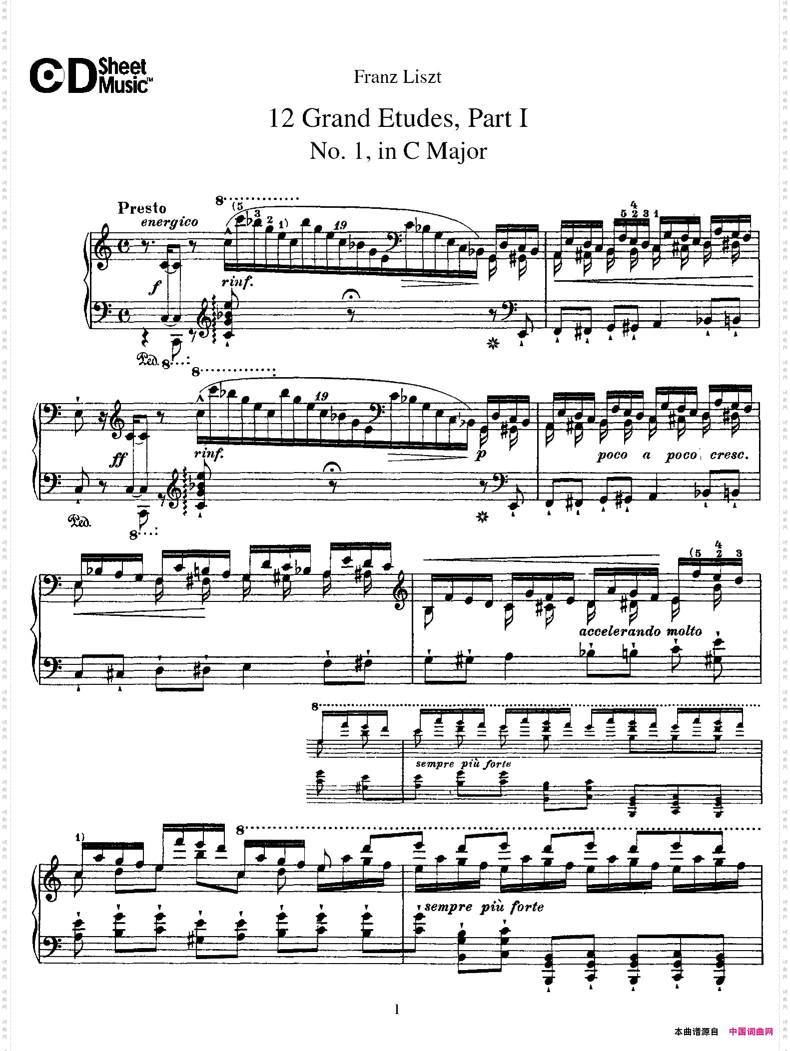 12GrandEtudesS.13712首华丽的练习曲·1_12 Grand Etudes S.13712首华丽的练习曲·1