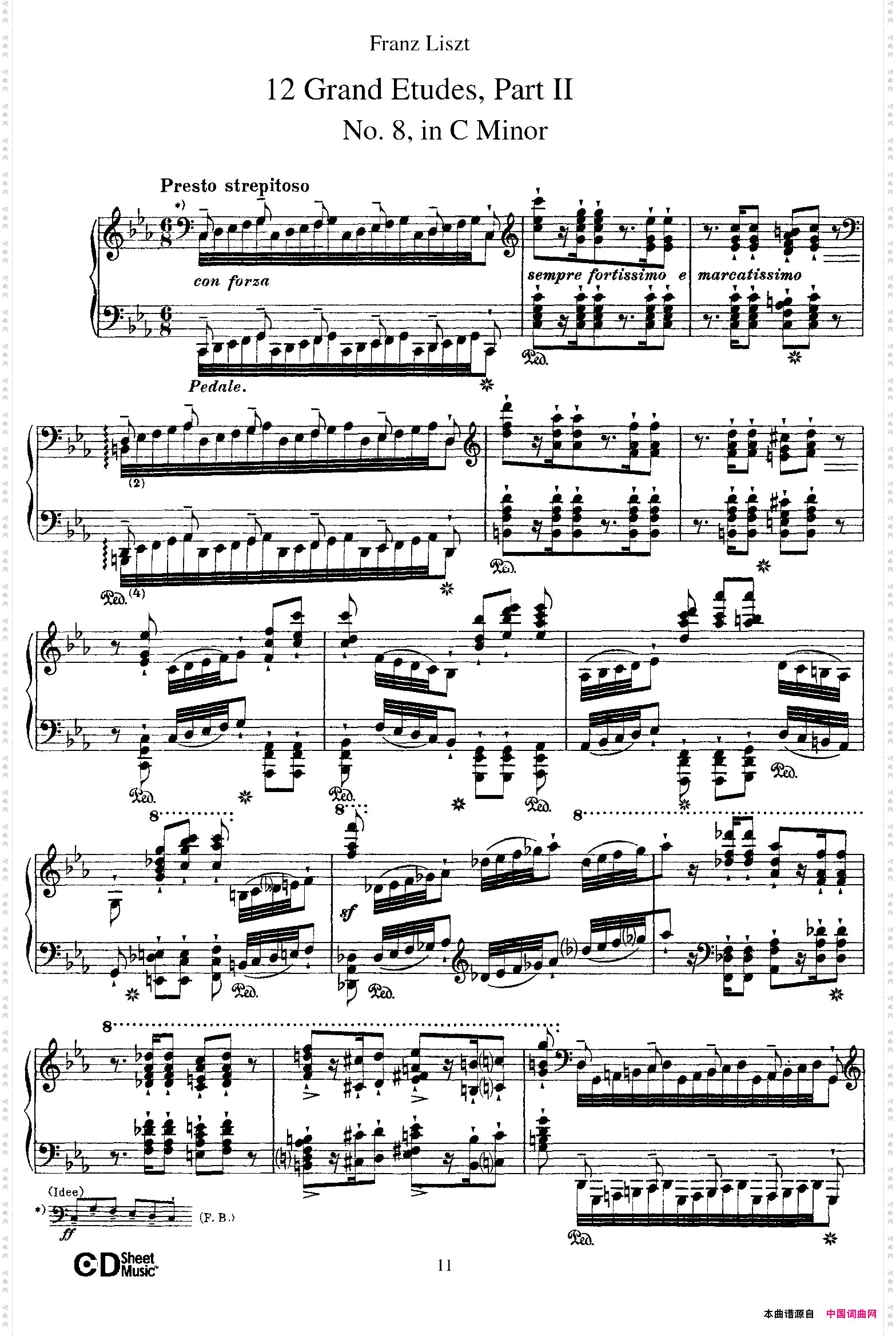 12GrandEtudesS.13712首华丽的练习曲·8_12 Grand Etudes S.13712首华丽的练习曲·8