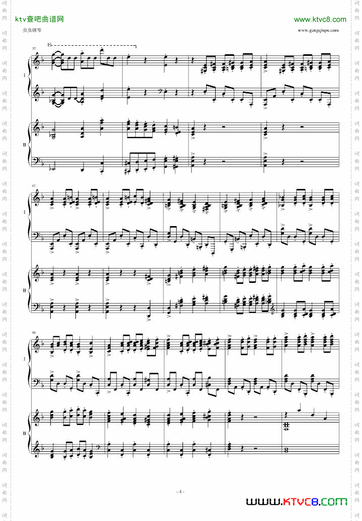拉三第三乐章，41页双钢琴——最难钢琴曲