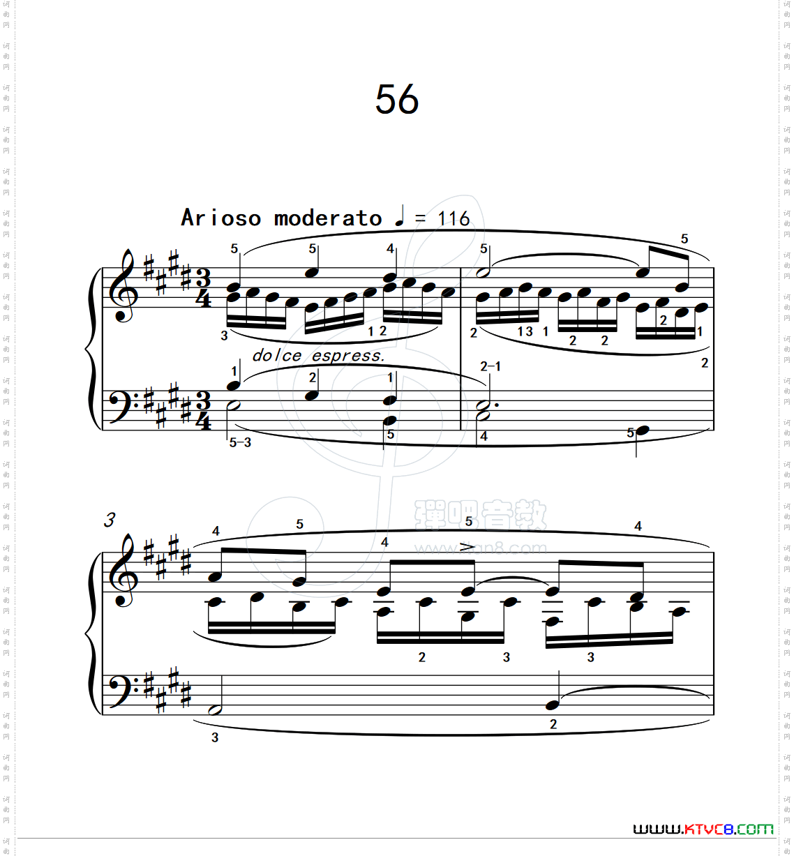 练习曲56克拉莫钢琴练习曲60首_练习曲 56克拉莫钢琴练习曲60首