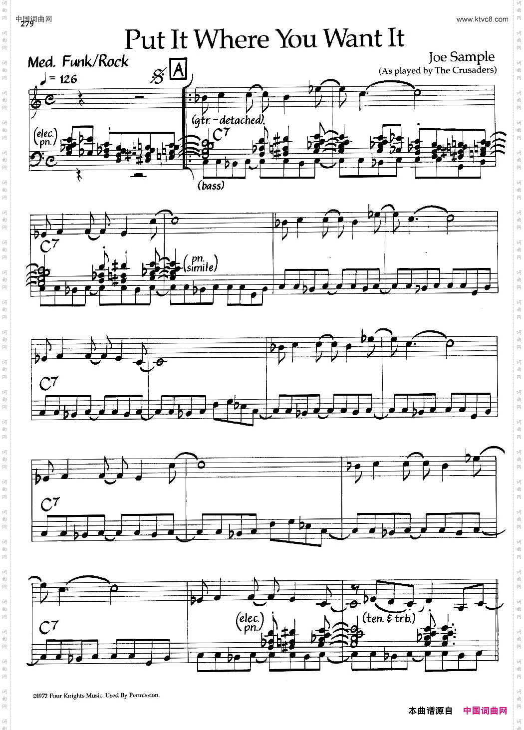 PutItWhereYouWantIt爵士钢琴曲_Put It Where You Want It爵士钢琴曲