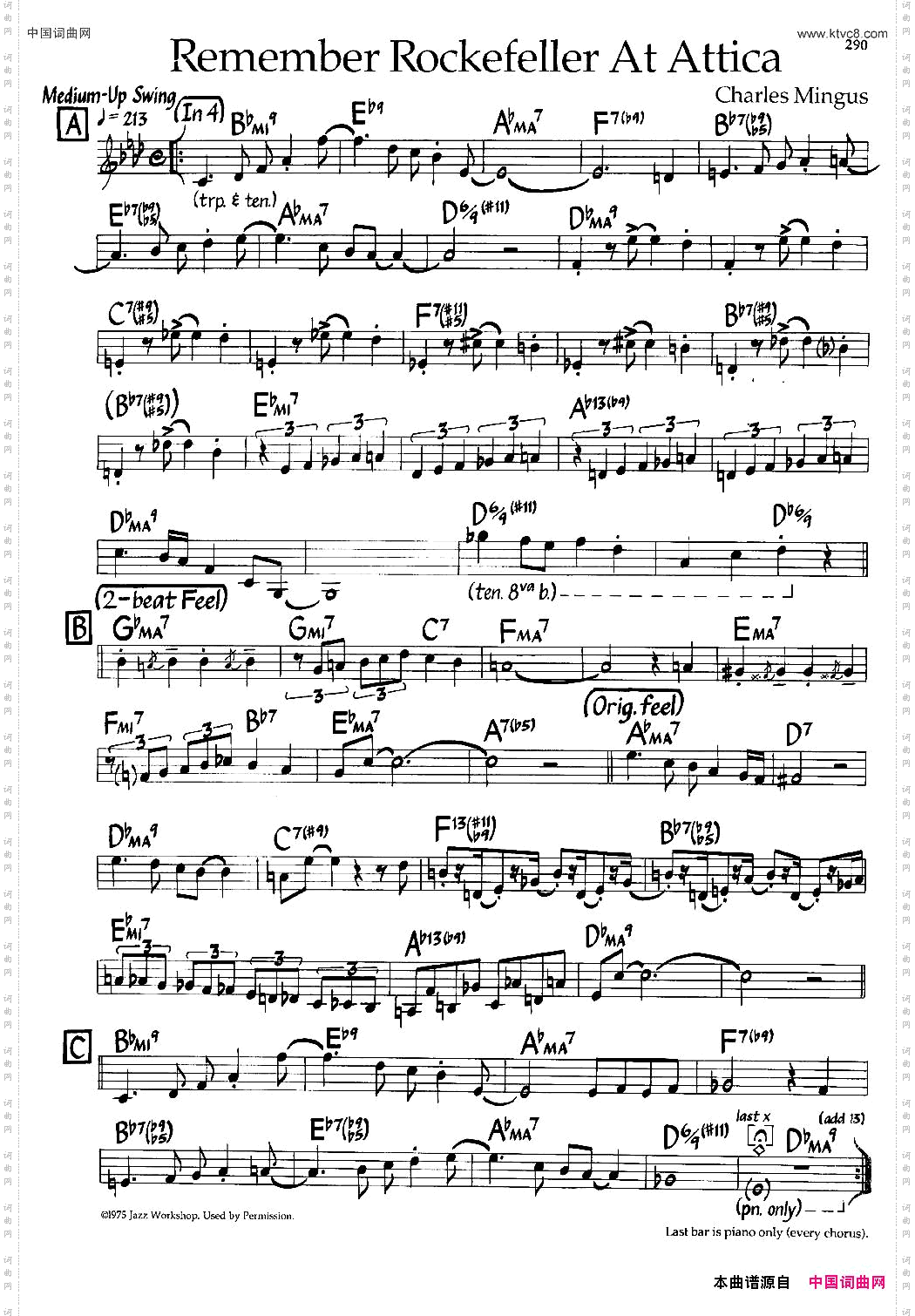 RememberRockefellerAtAttica爵士钢琴曲_Remember Rockefeller At Attica爵士钢琴曲