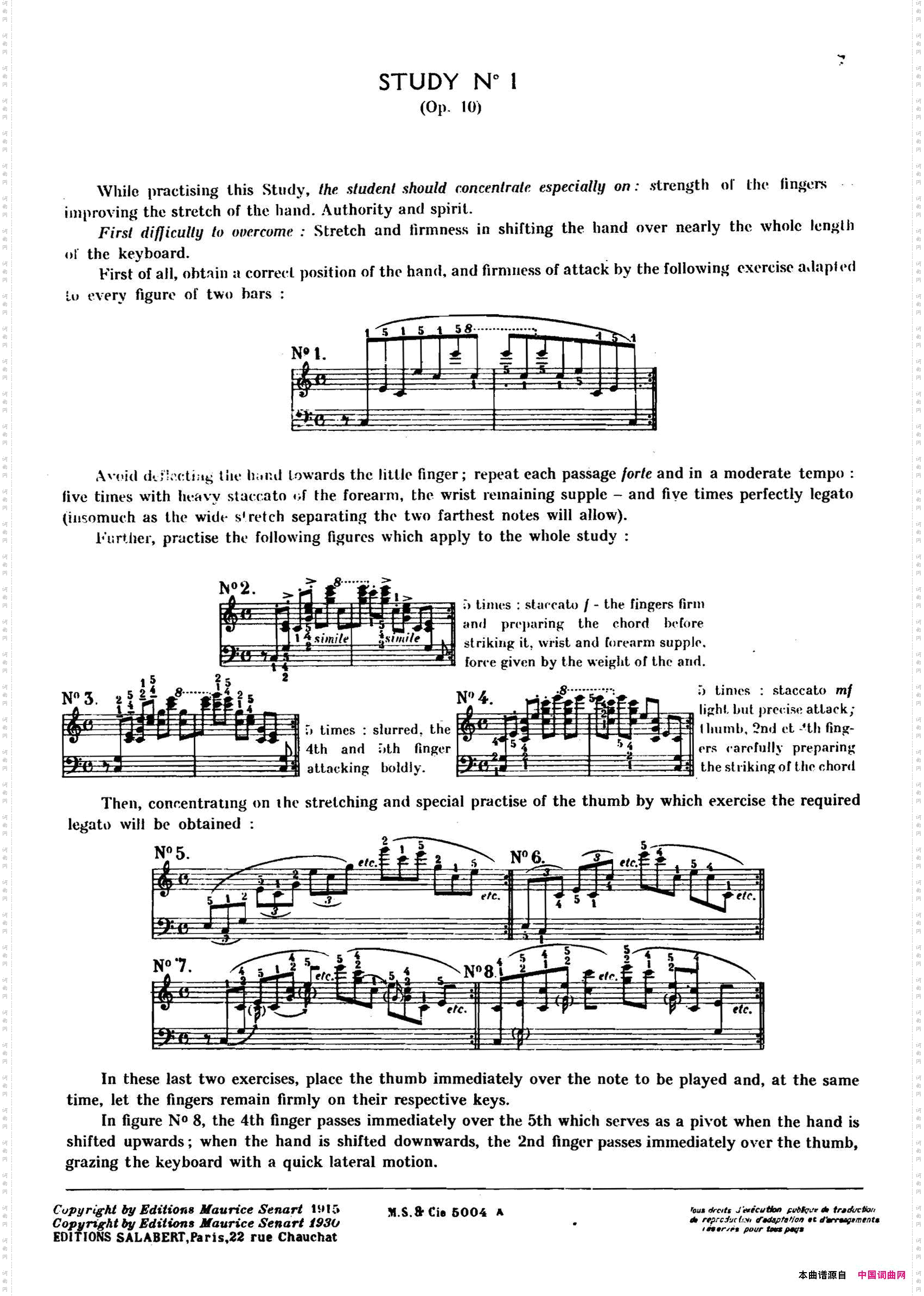12EtudesOp.10柯尔托教学版12首练习曲·1_12 Etudes Op.10 柯尔托教学版12首练习曲·1