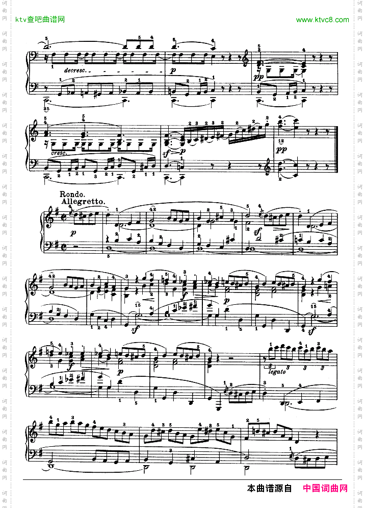 第十六钢琴奏鸣曲-Op.31No.1