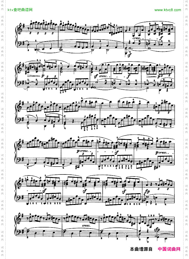 第十六钢琴奏鸣曲-Op.31No.1