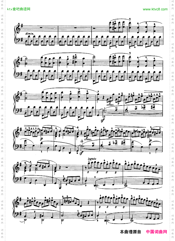 第十六钢琴奏鸣曲-Op.31No.1