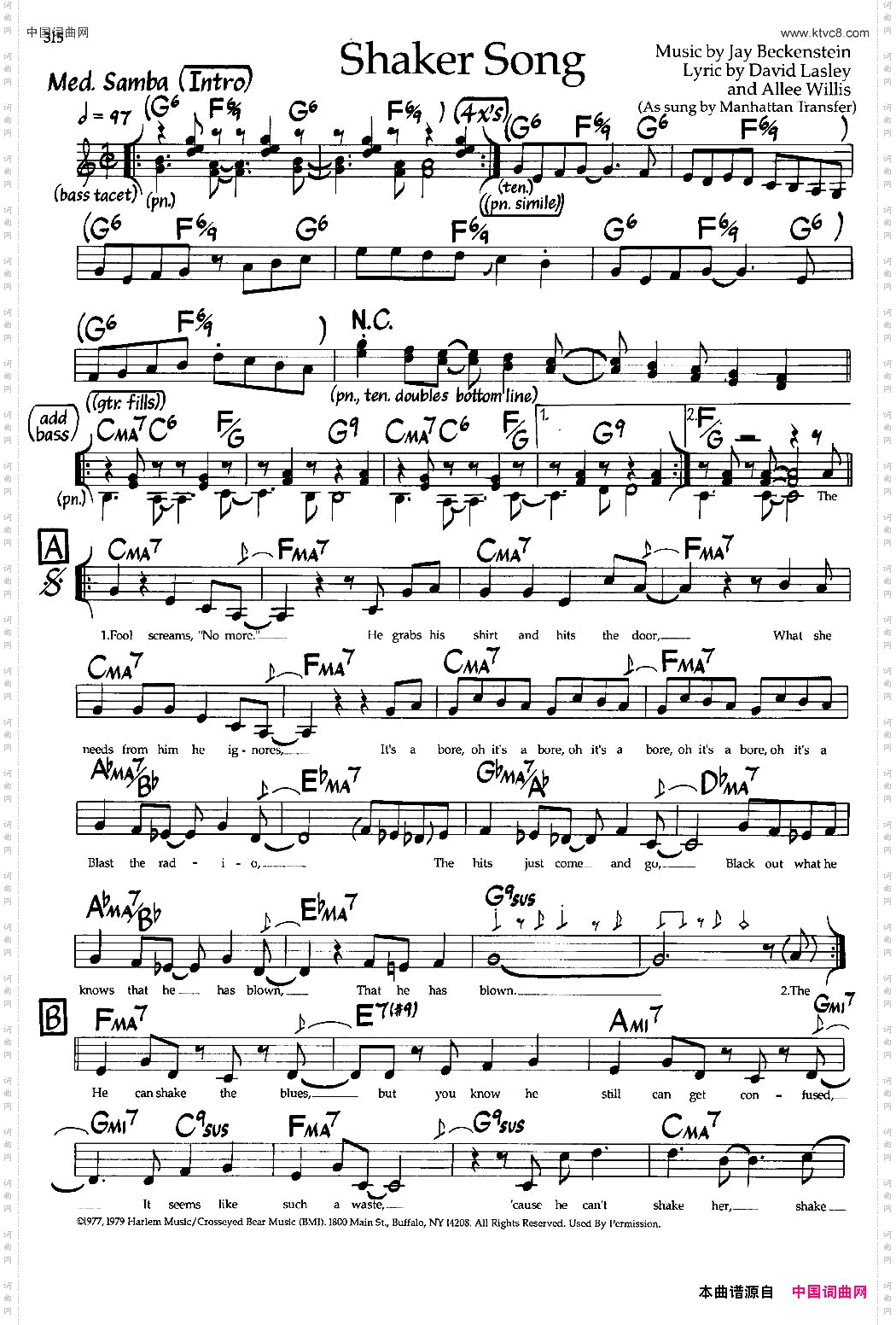 ShakerSong爵士钢琴曲_Shaker Song爵士钢琴曲