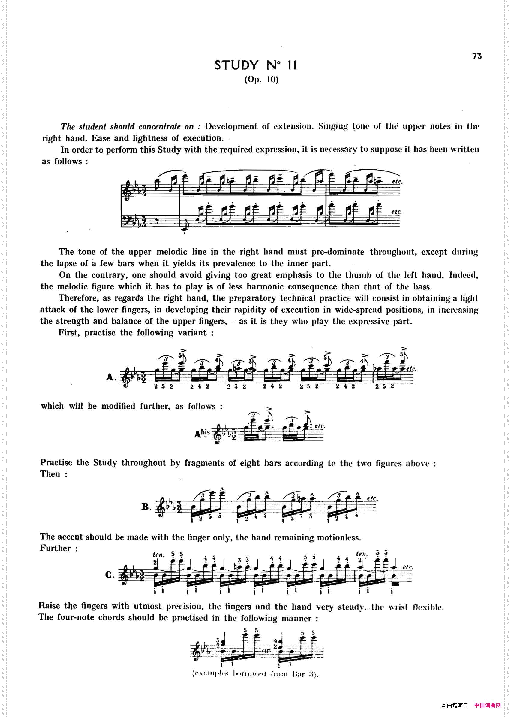 12EtudesOp.10柯尔托教学版12首练习曲·11_12 Etudes Op.10 柯尔托教学版12首练习曲·11