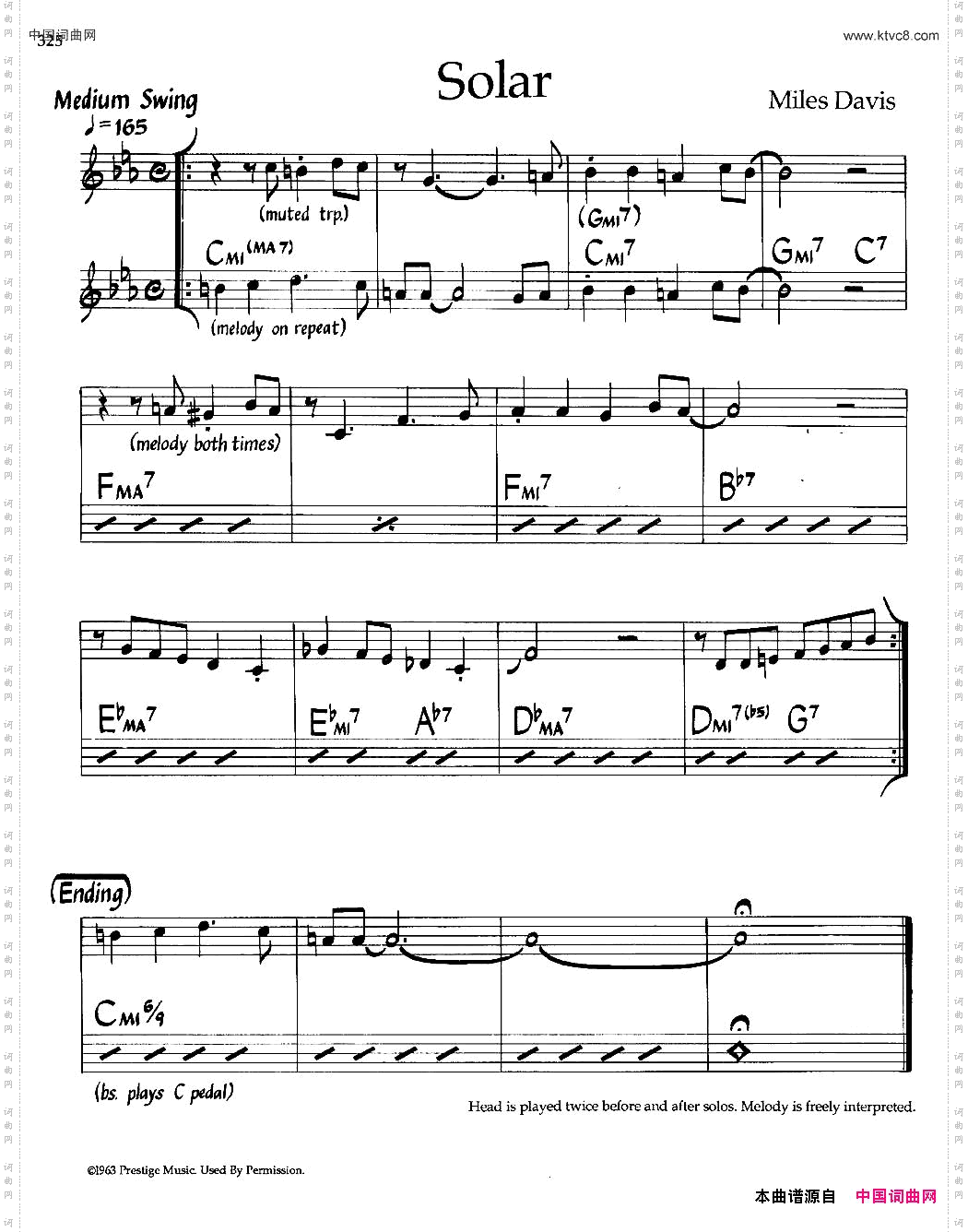 Solar爵士钢琴曲