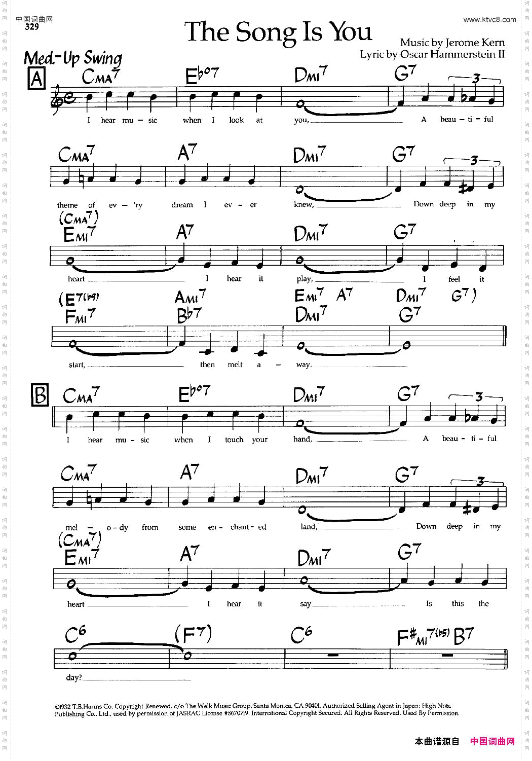 TheSongIsYou爵士钢琴曲_The Song Is You爵士钢琴曲