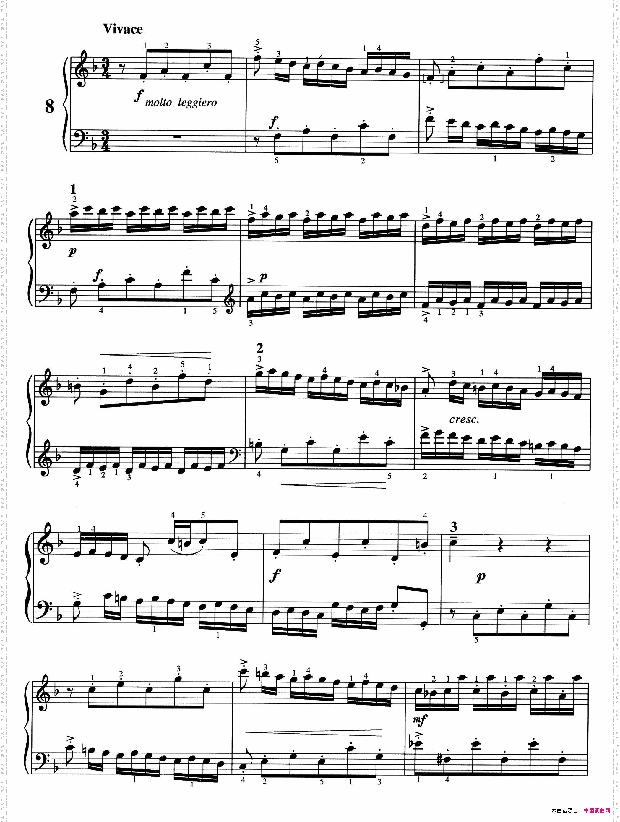 二部创意曲No.8人音2000.10首版_二部创意曲 No.8人音2000.10首版