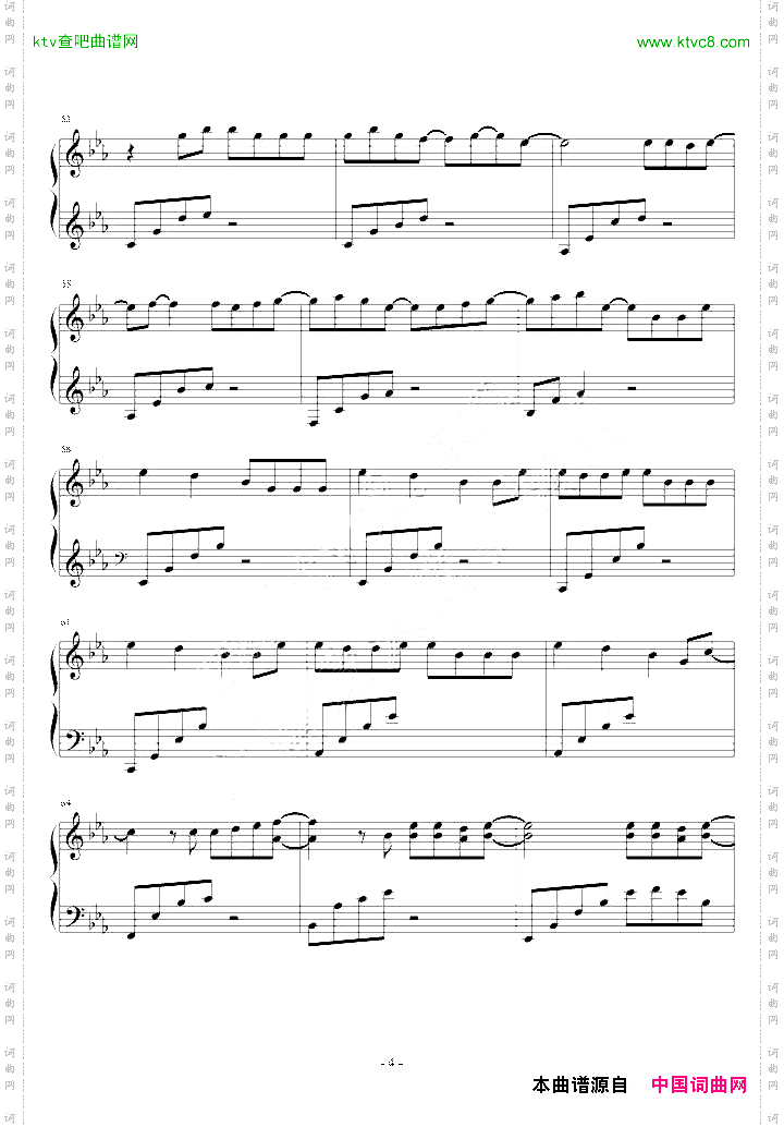 ALLNIGHTLONG钢琴独奏谱