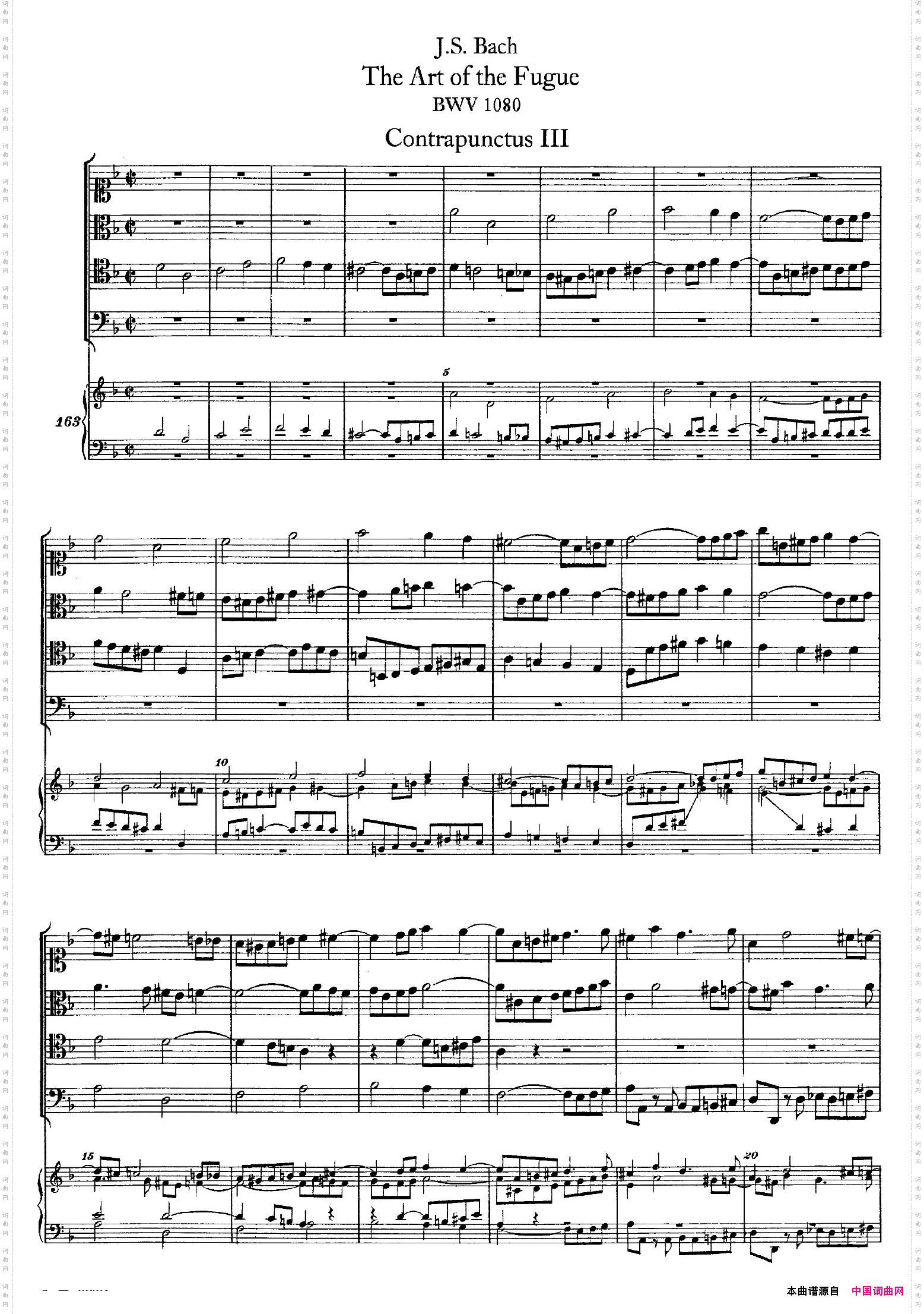 TheArtoftheFugueBWV1080赋格的艺术·Ⅲ_The Art of the Fugue BWV 1080赋格的艺术·Ⅲ