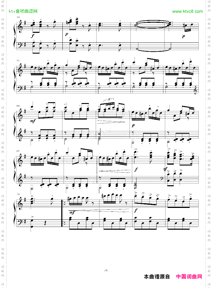 G大调小奏鸣曲第三乐章“回旋曲NO.2