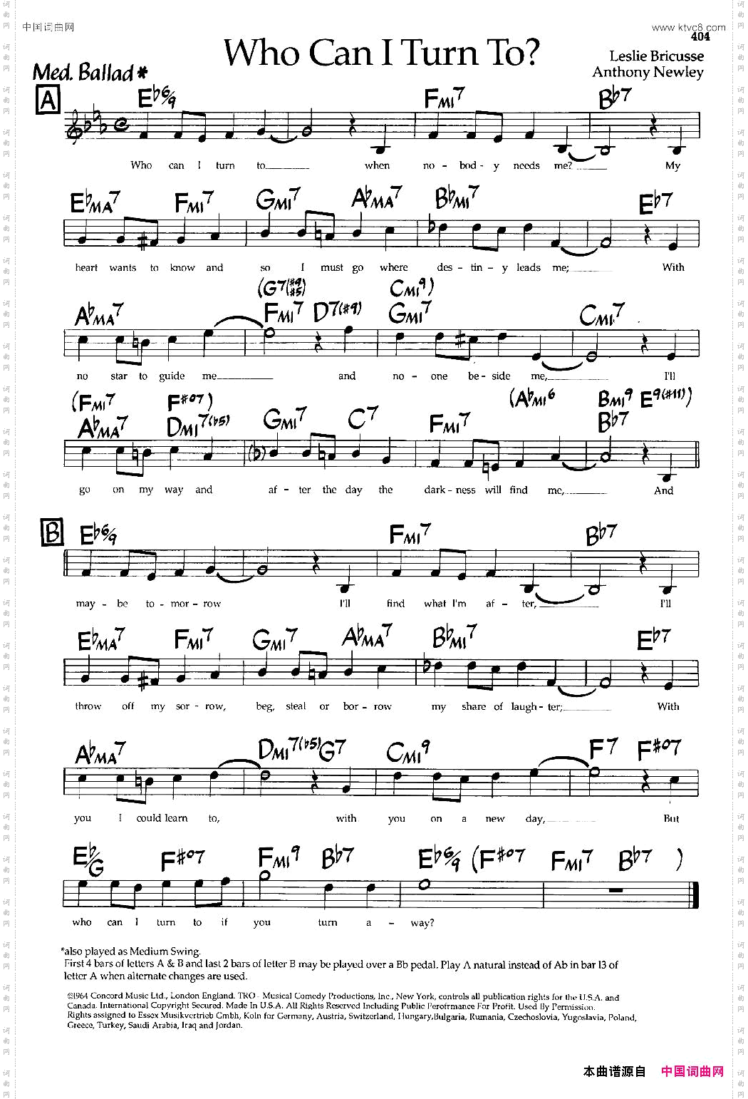 WhocanTurnTo_ 爵士钢琴曲