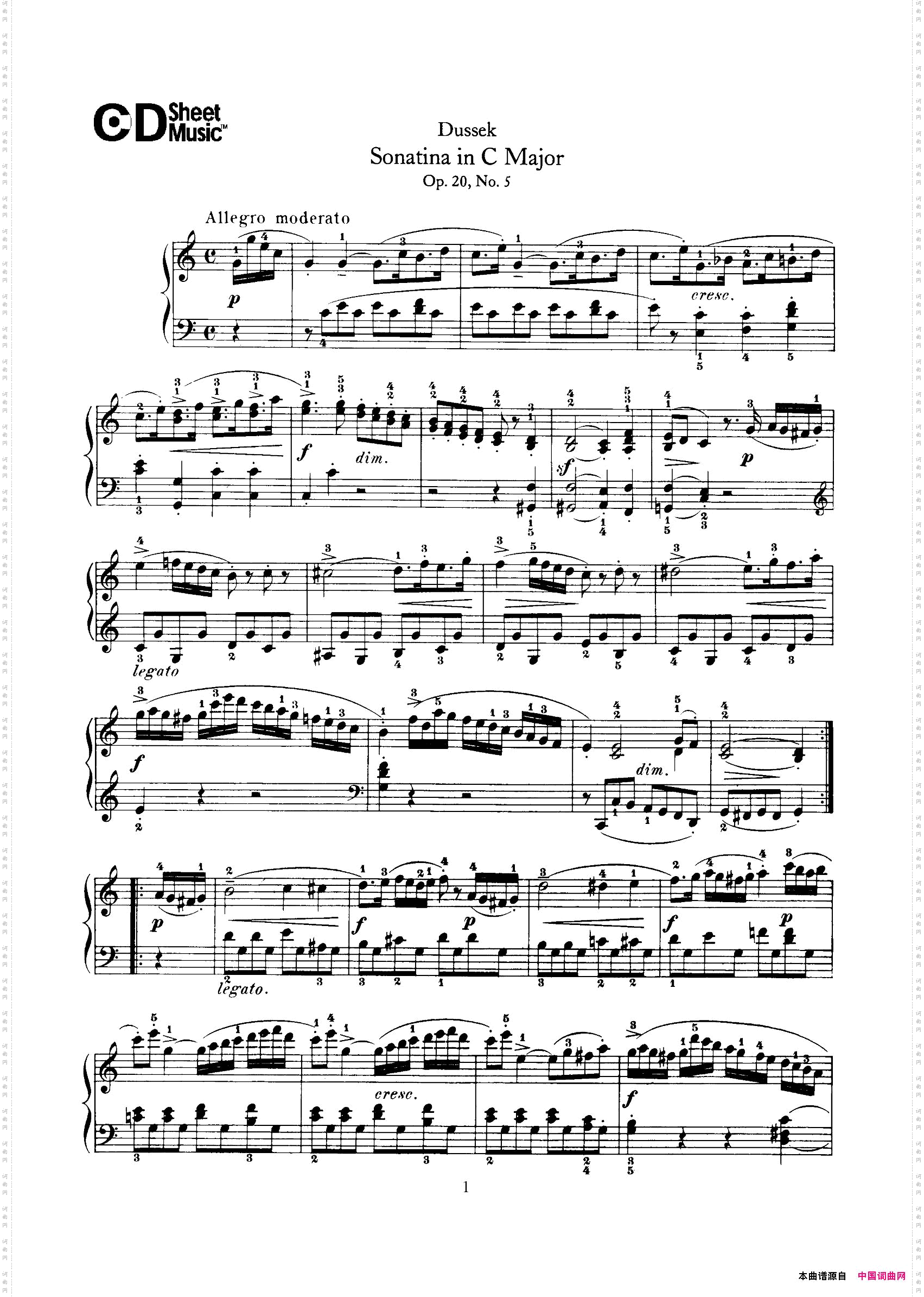 6SonatinesOp.206首钢琴小奏鸣曲-5_6 Sonatines Op.206首钢琴小奏鸣曲-5