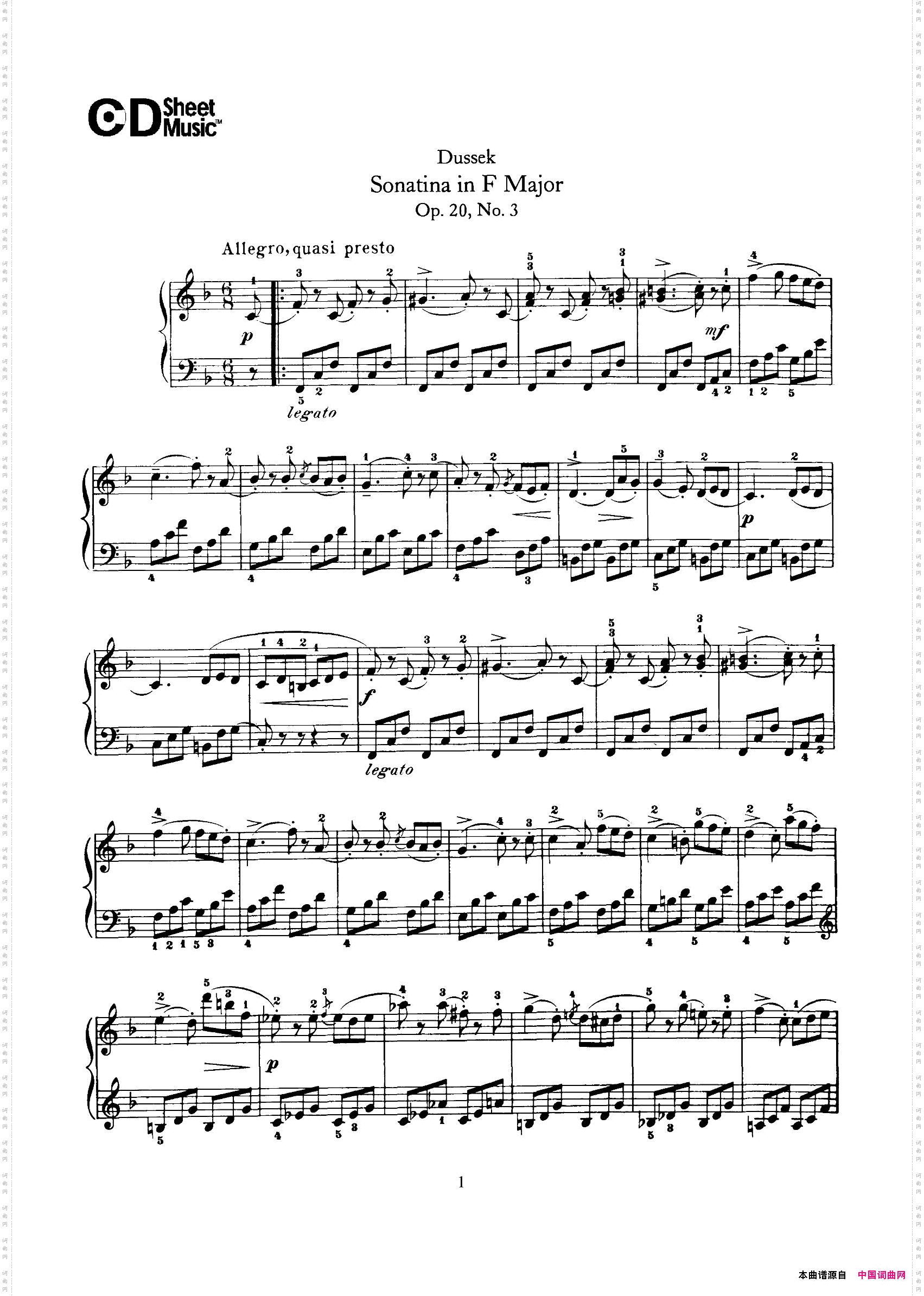 6SonatinesOp.206首钢琴小奏鸣曲-3_6 Sonatines Op.206首钢琴小奏鸣曲-3