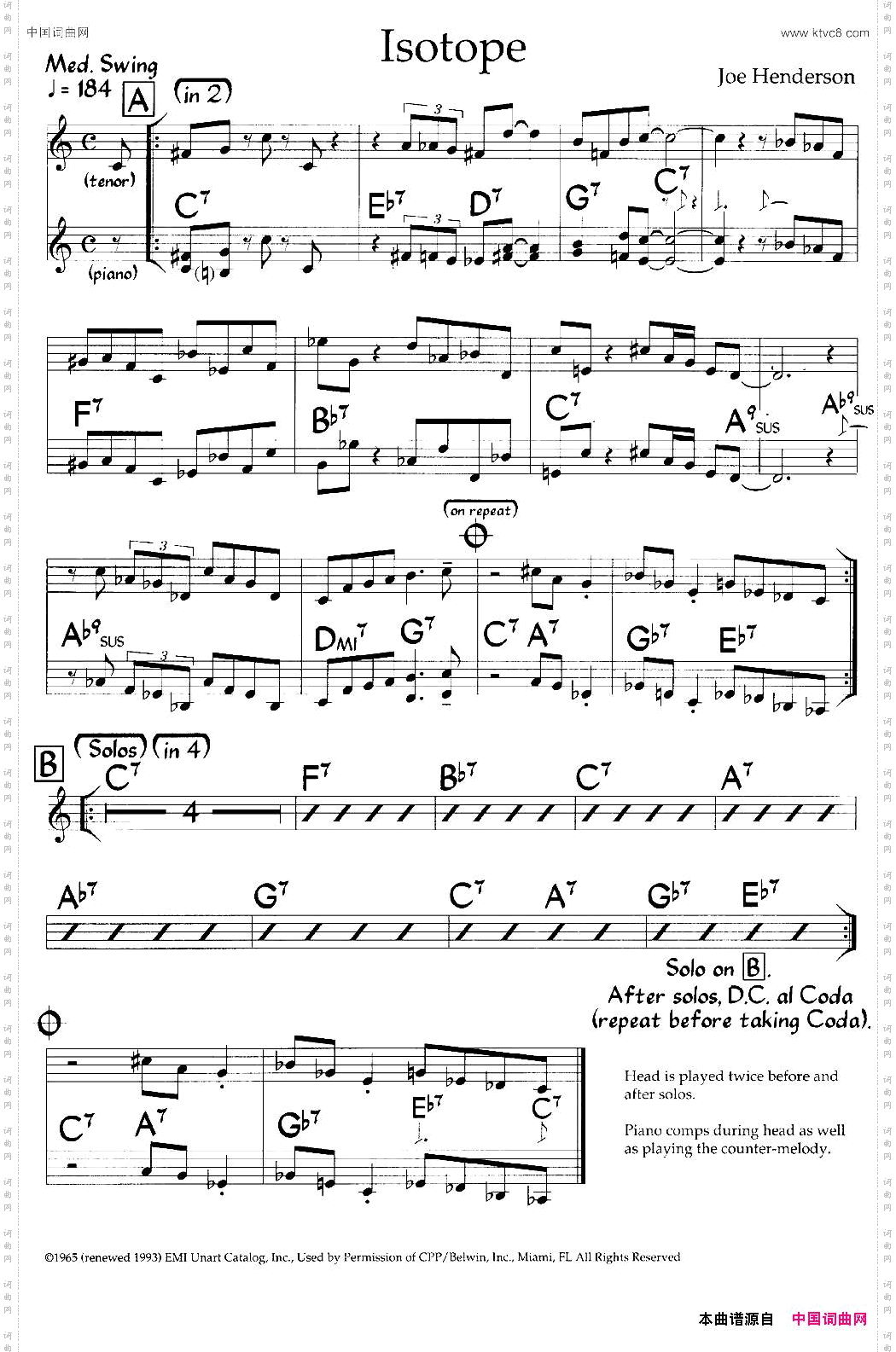 Isotope爵士钢琴曲