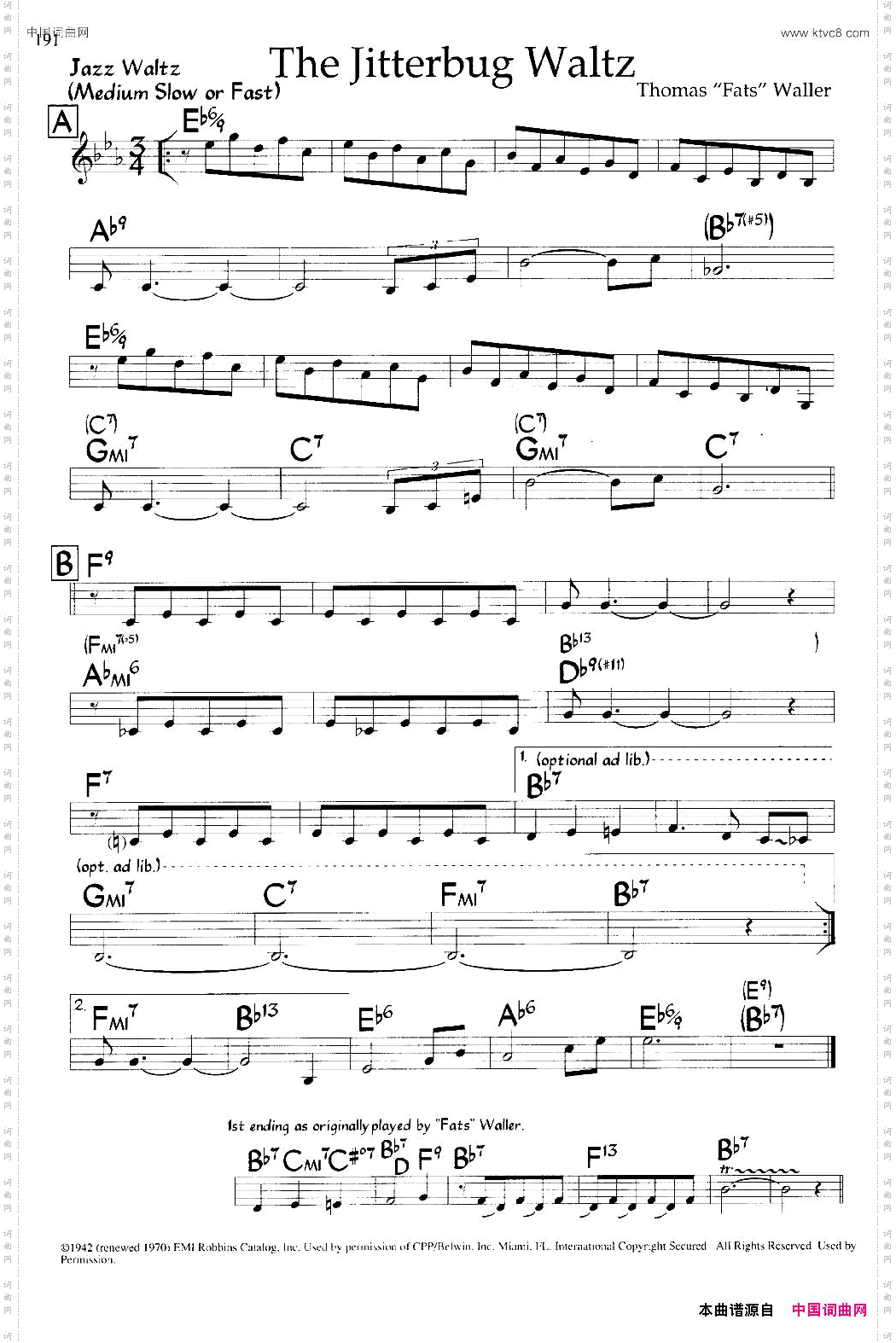 TheJitterbugWaltz爵士钢琴曲_The Jitterbug Waltz爵士钢琴曲