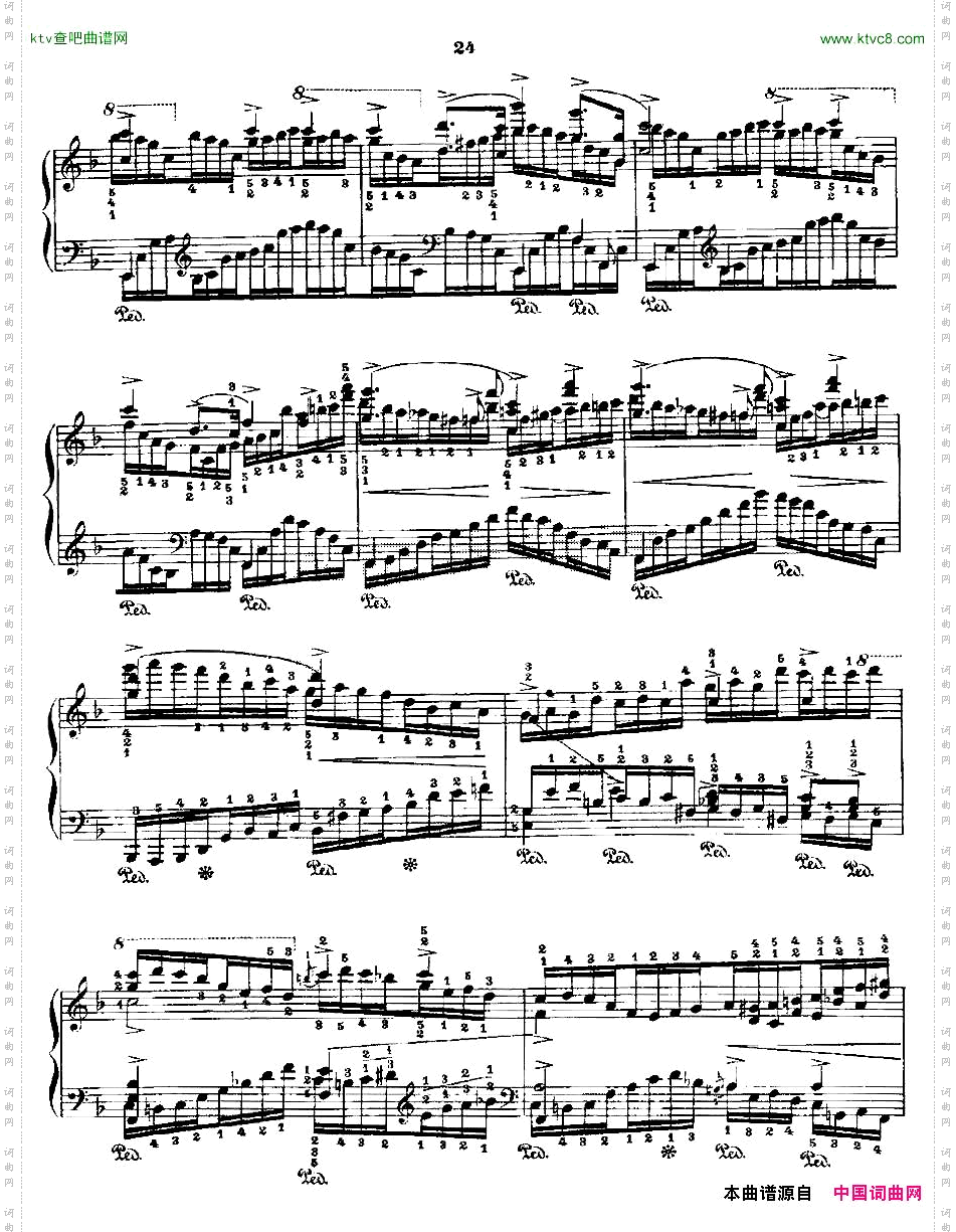 肖邦《练习曲》Fr.ChopinOp.10No8-1